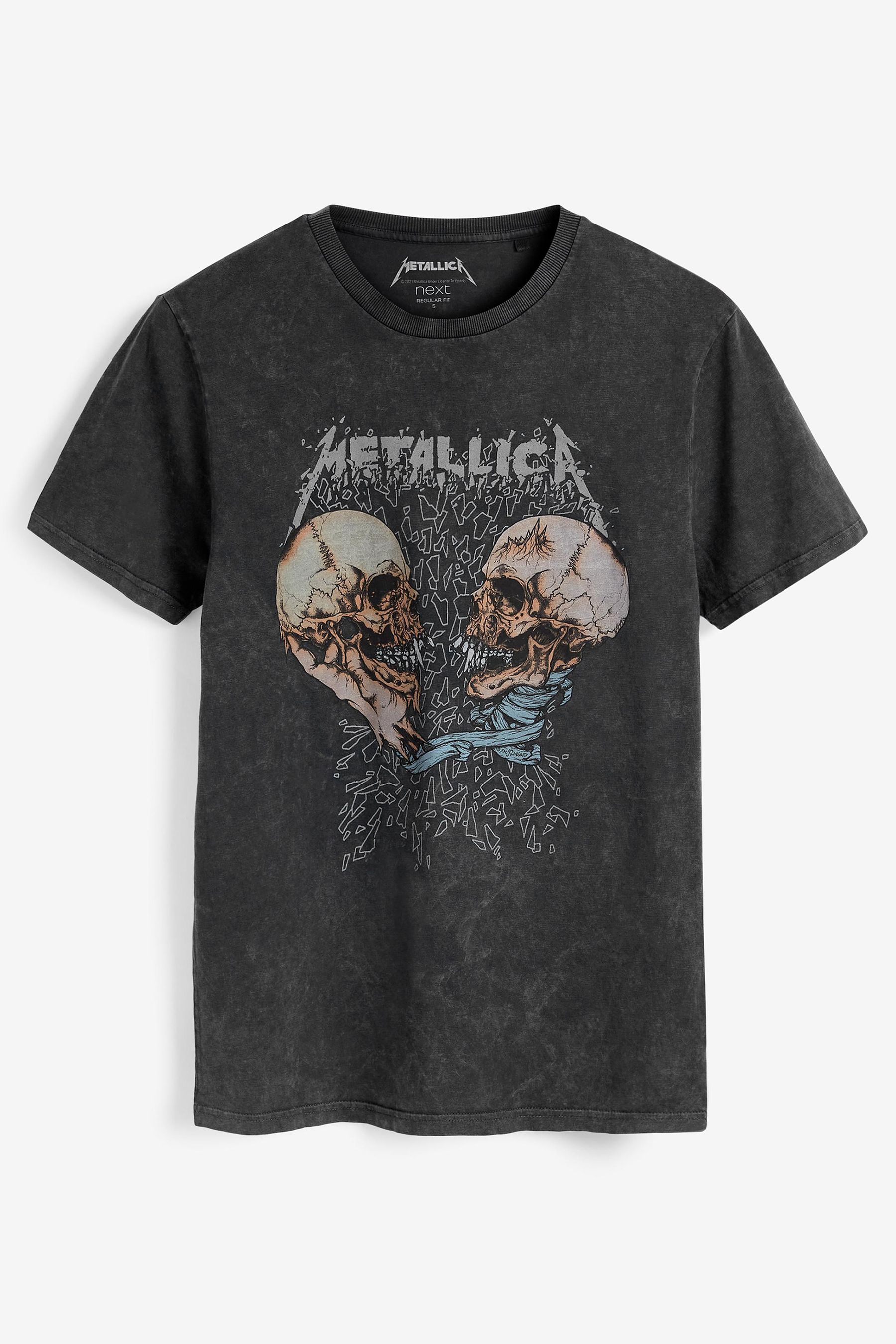 Grey metallica t shirt shop