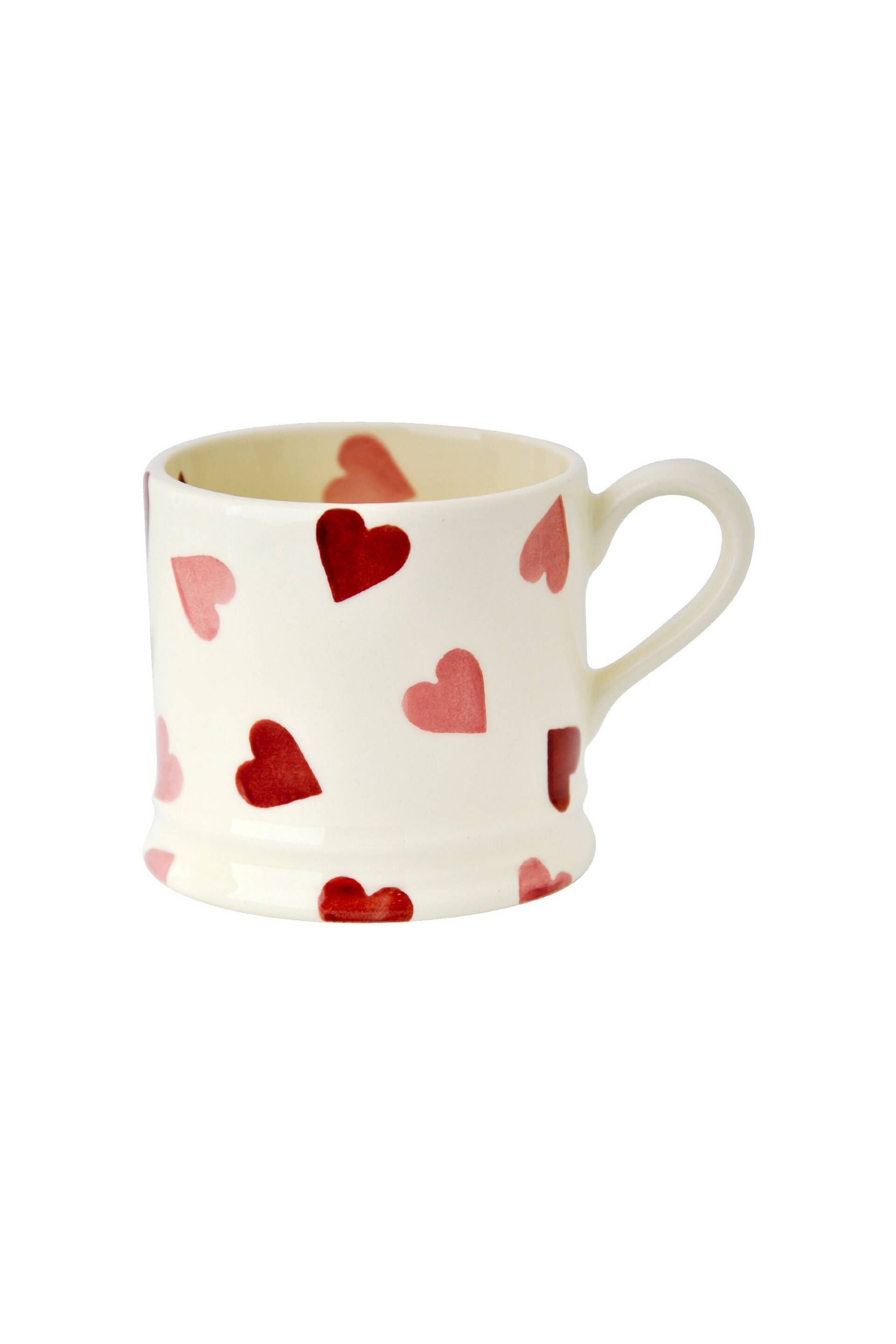 Emma Bridgewater Cream Pink Hearts Small Mug - Image 2 of 4