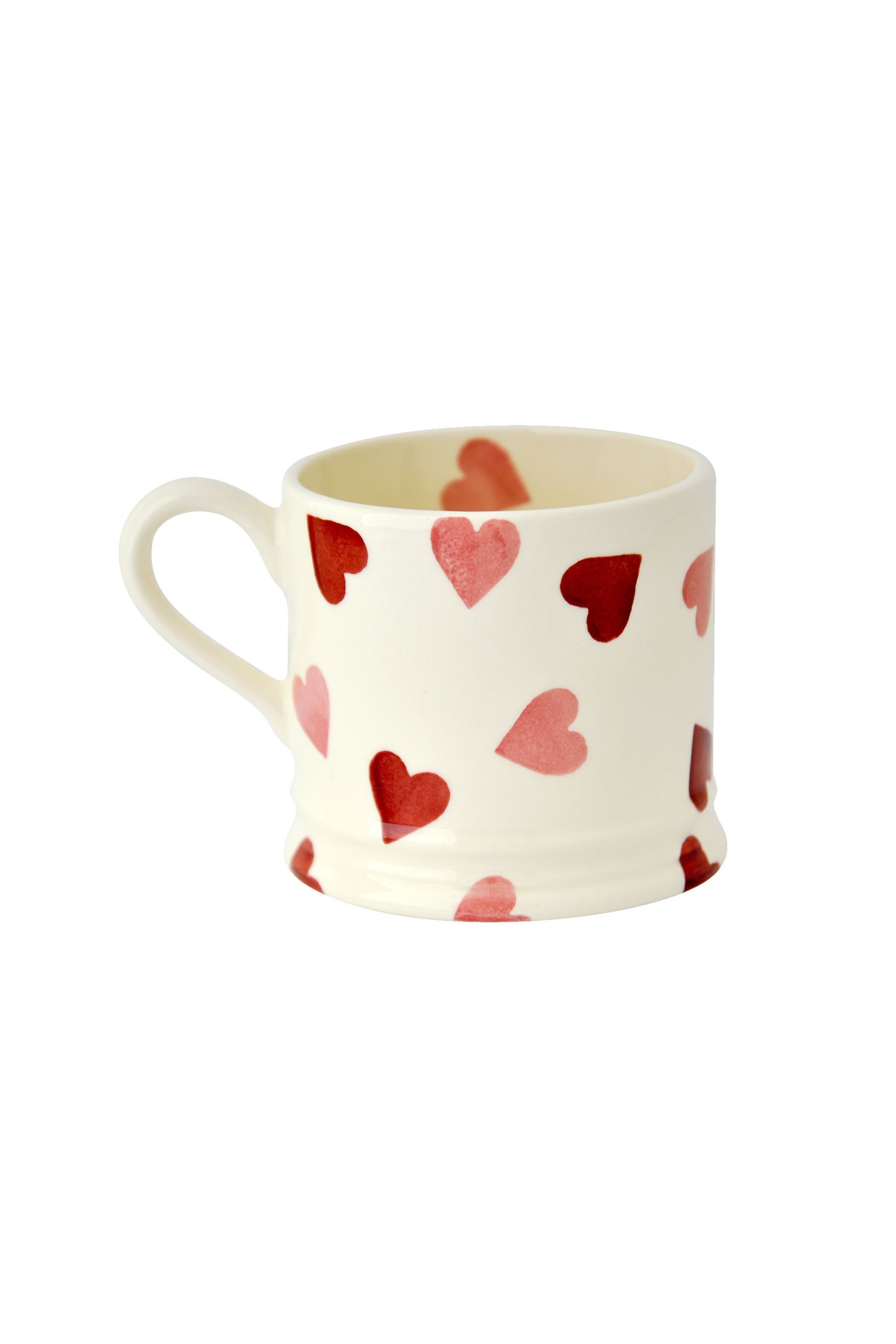 Emma Bridgewater Cream Pink Hearts Small Mug - Image 4 of 4