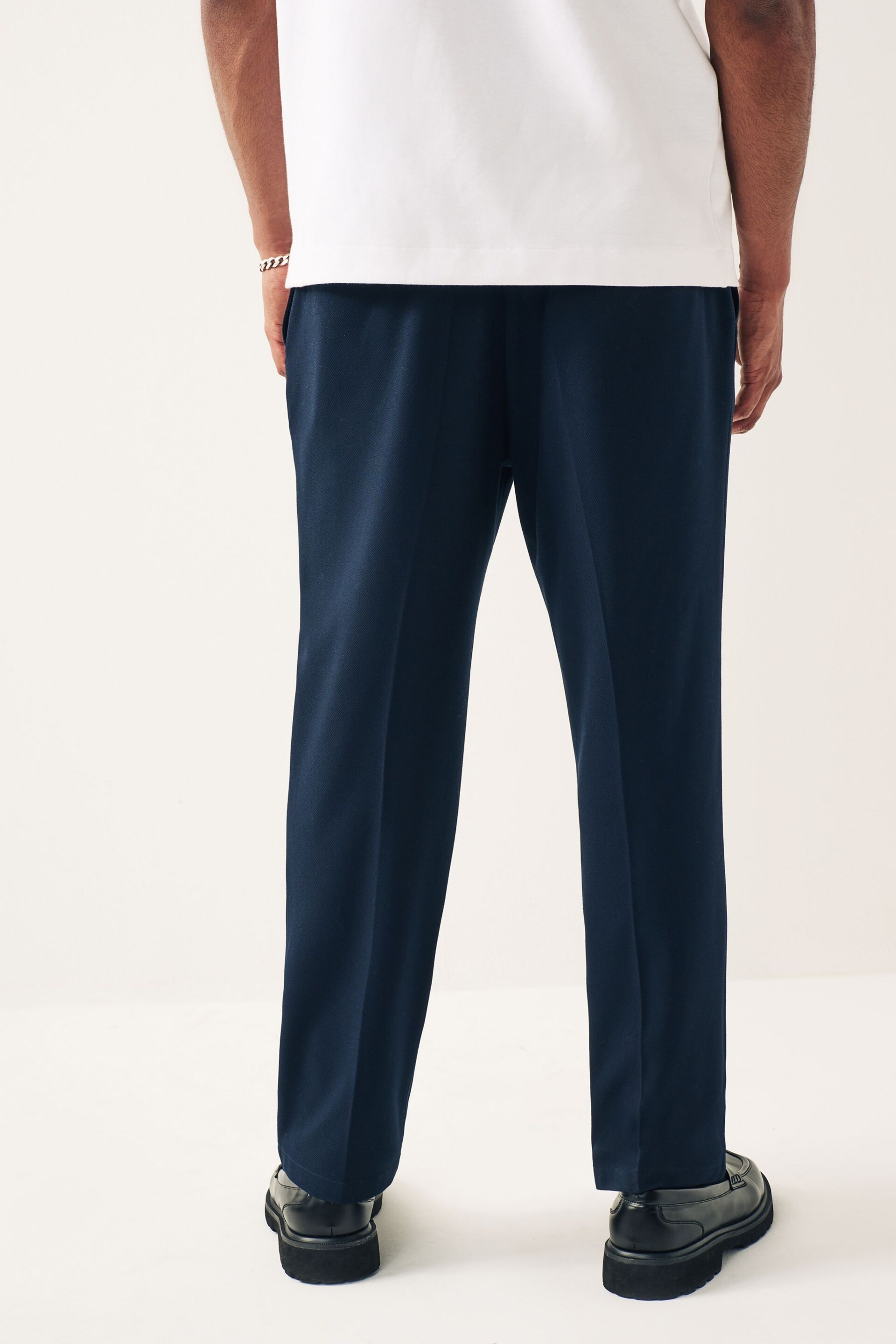 Navy Blue Relaxed Fit EDIT Jogger Trousers - Image 4 of 8