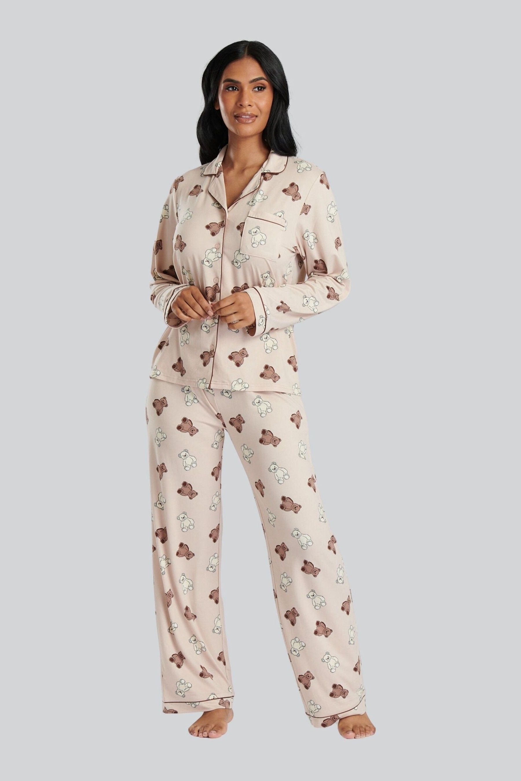 Teddy bear pyjama hotsell