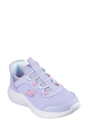 Skechers Purple Bounder Simple Cute Slip In Trainers - Image 5 of 5