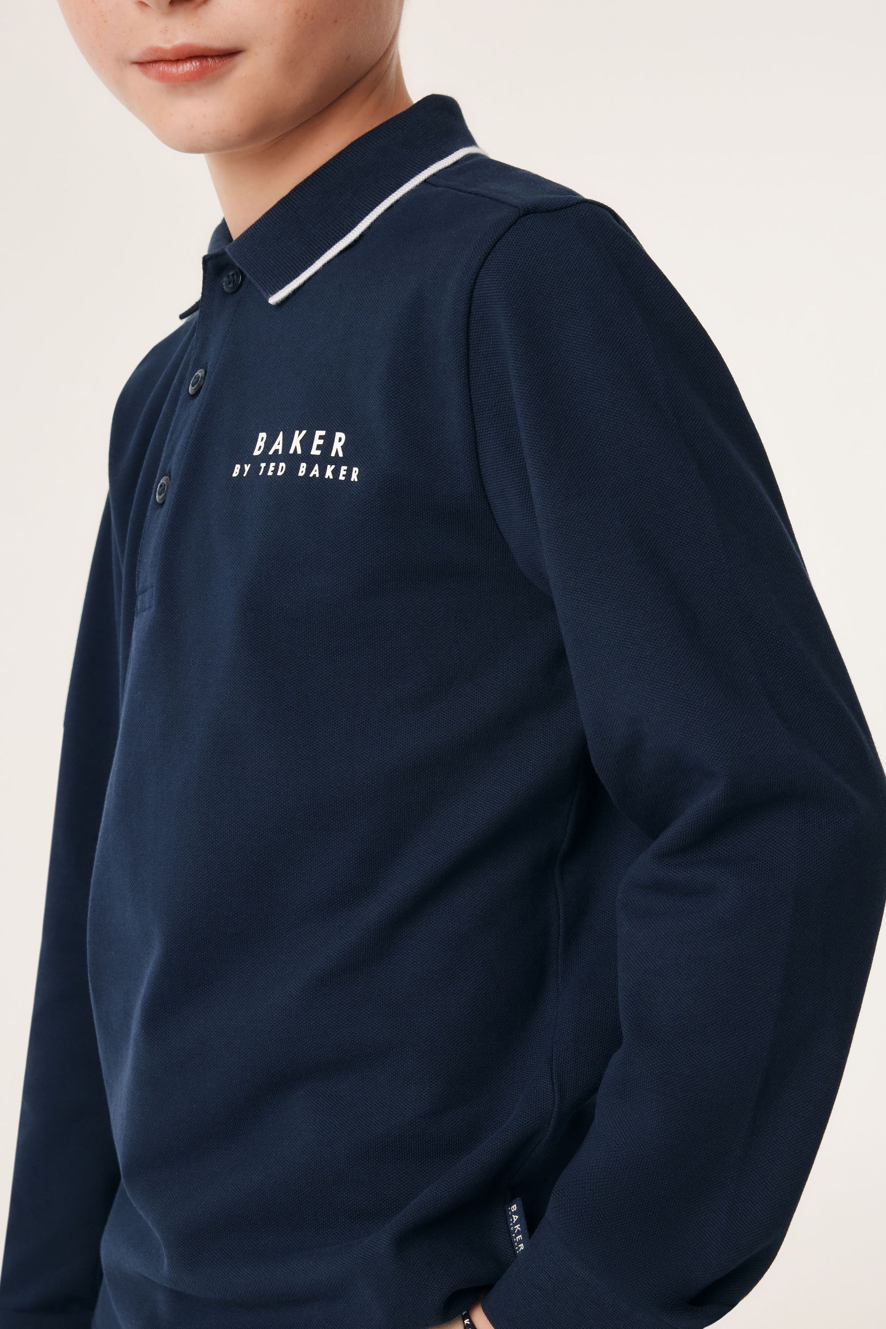 Buy Baker by Ted Baker Long Sleeve Polo Shirt from Next USA