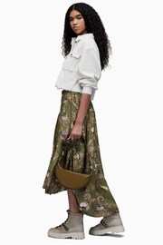 AllSaints Green Kaye Peggy Skirt - Image 4 of 7