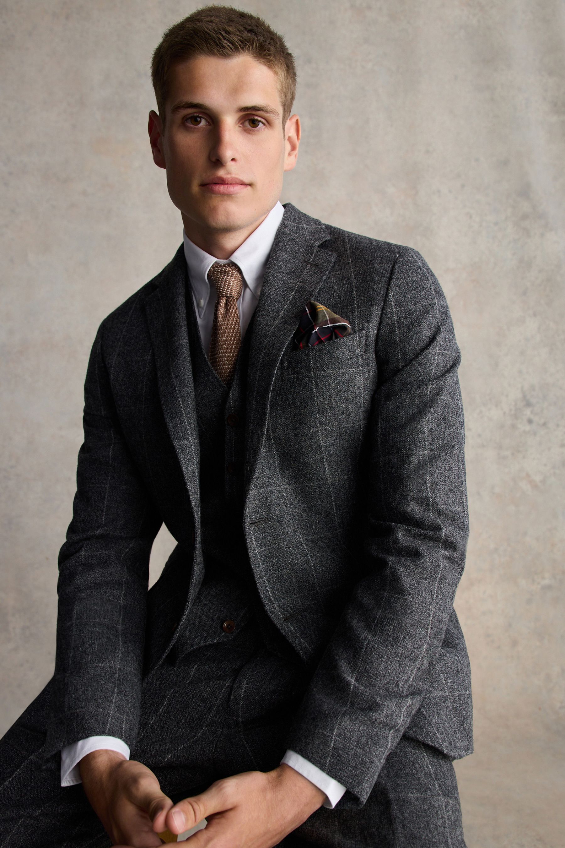 Barbour tailored jacket mens Grey store