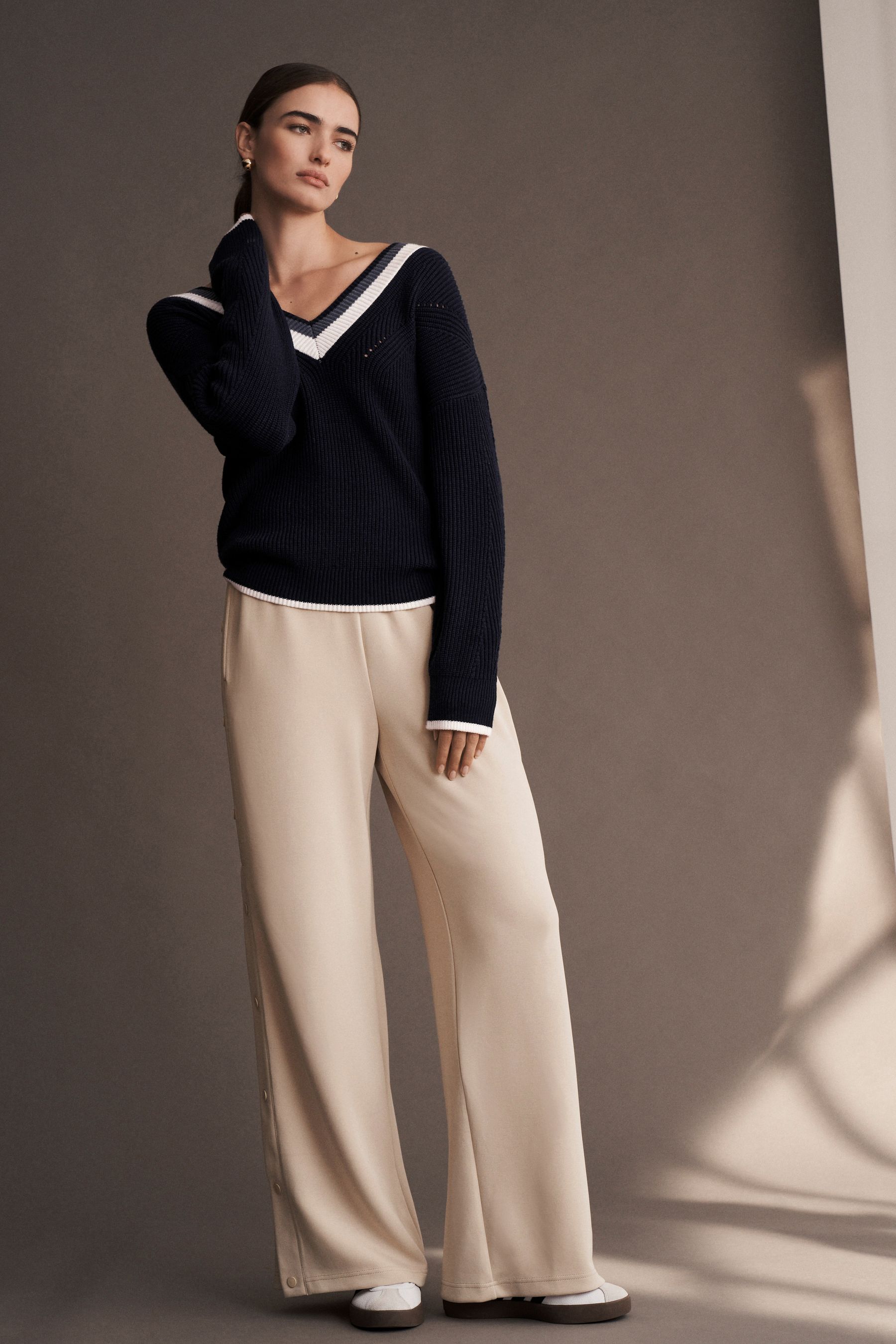 Popper pants womens blue shop