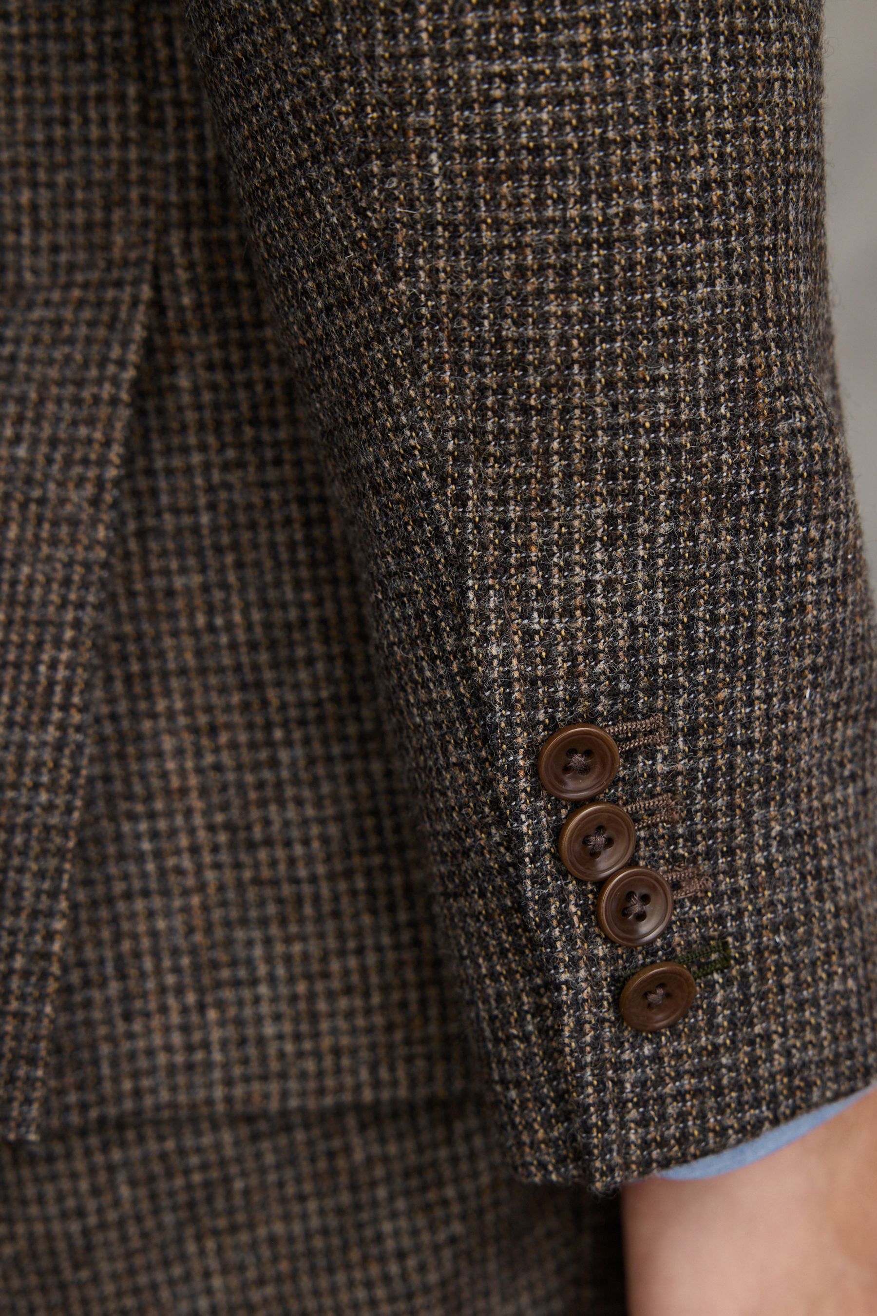 Buy Barbour Brown Slim Fit Textured Suit Jacket from the Next UK online shop