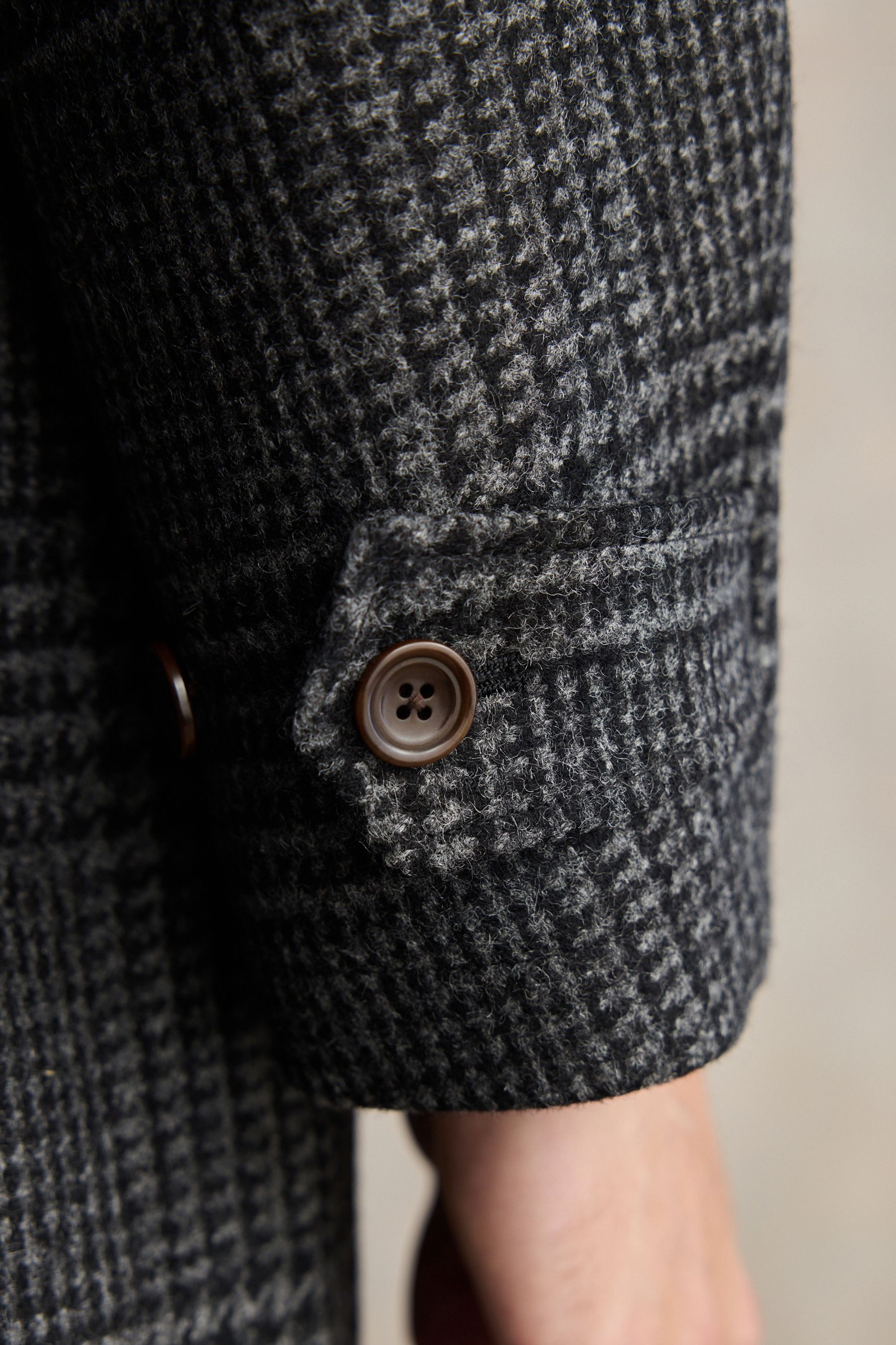 Barbour wool coat Silver store