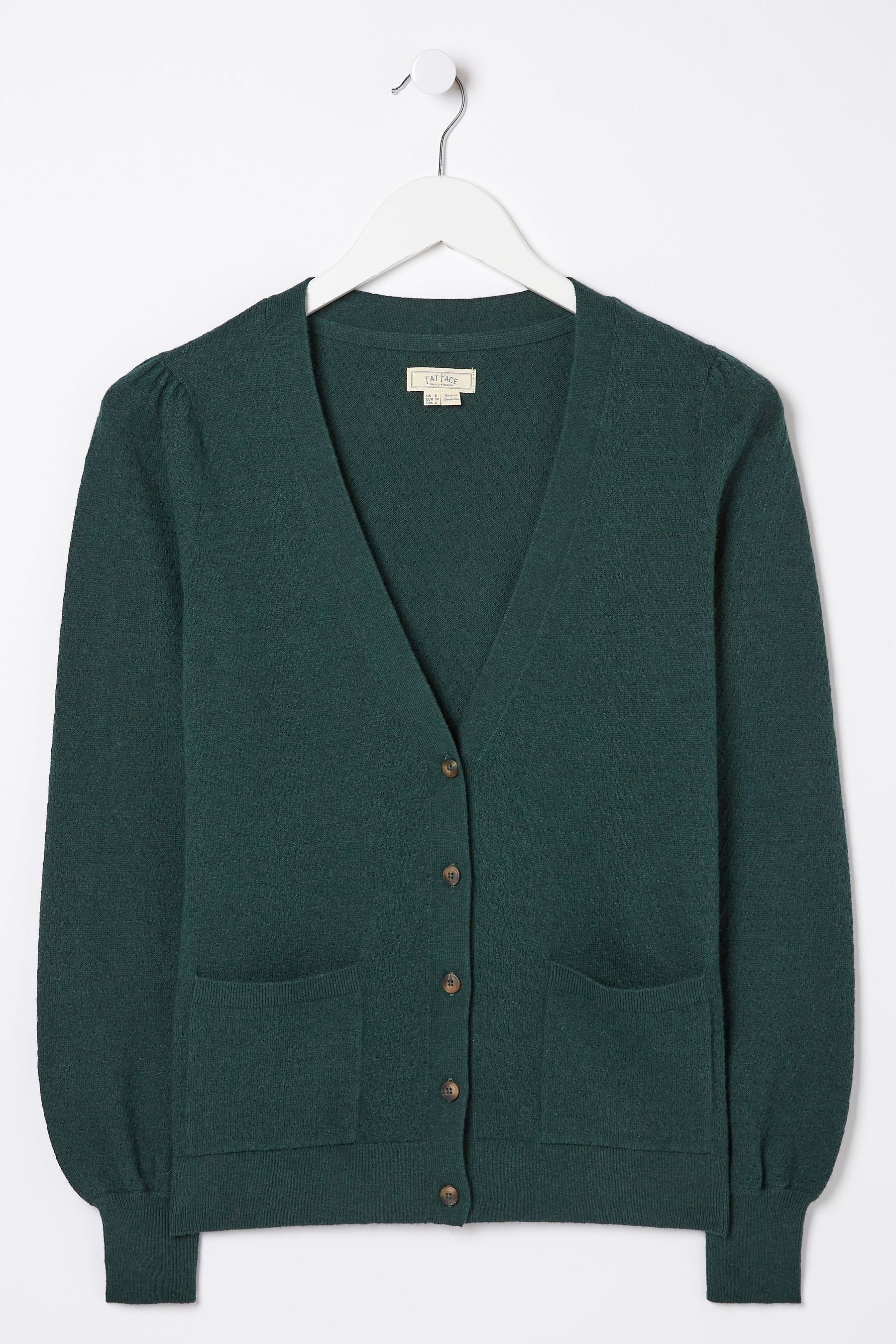 Buy FatFace Green Eliza Black Cardigan from Next Luxembourg