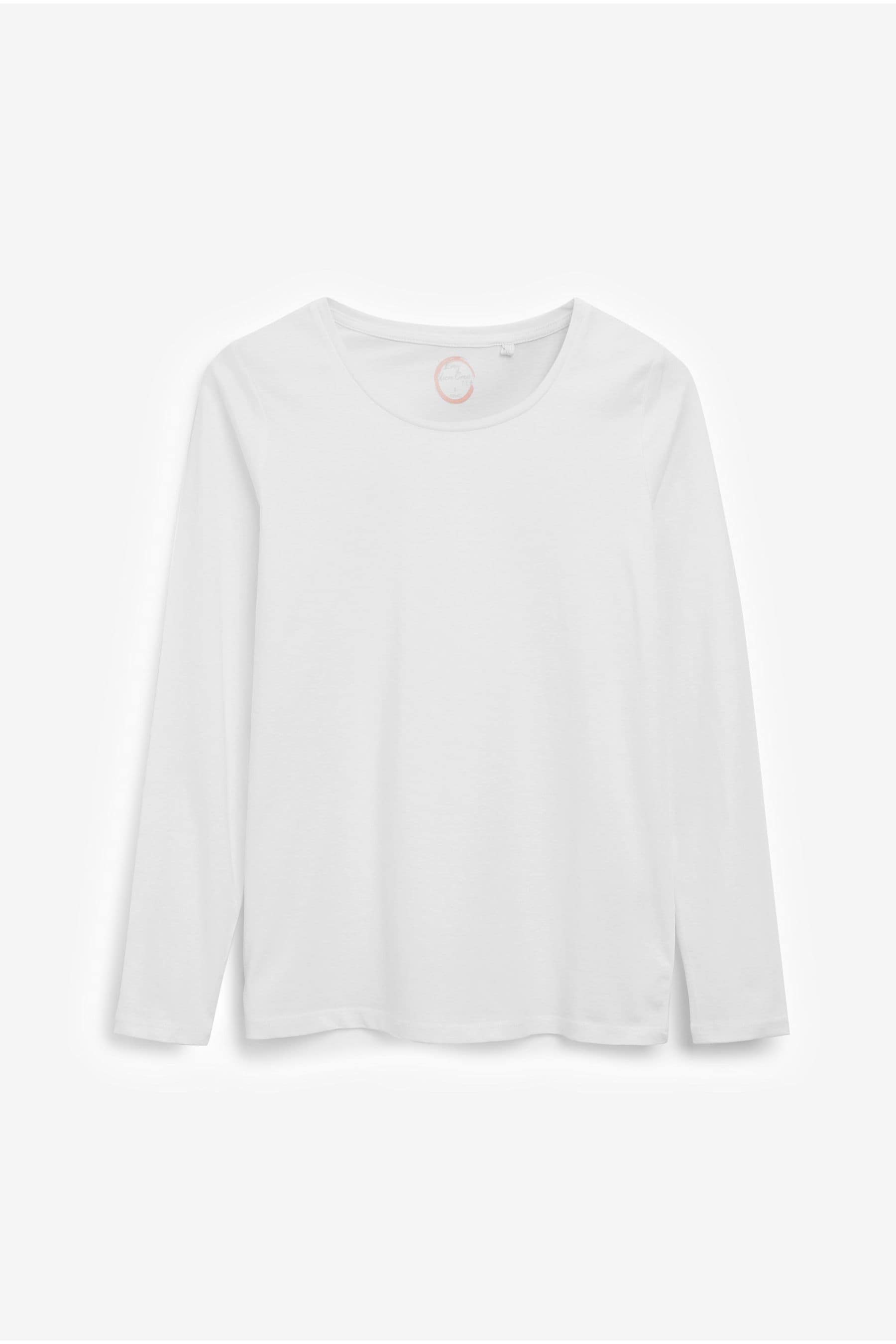 Buy White Long Sleeve Crew Neck Top from the Next UK online shop