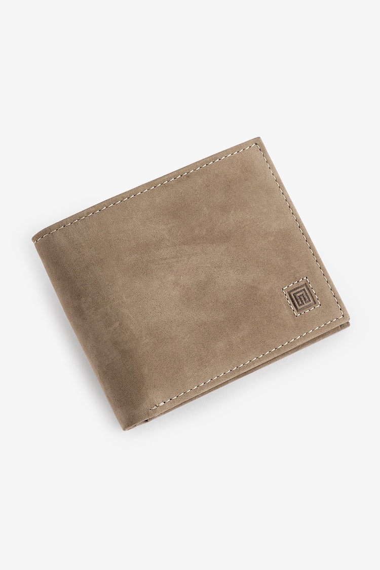 Brown N Logo Suede Wallet - Image 1 of 3