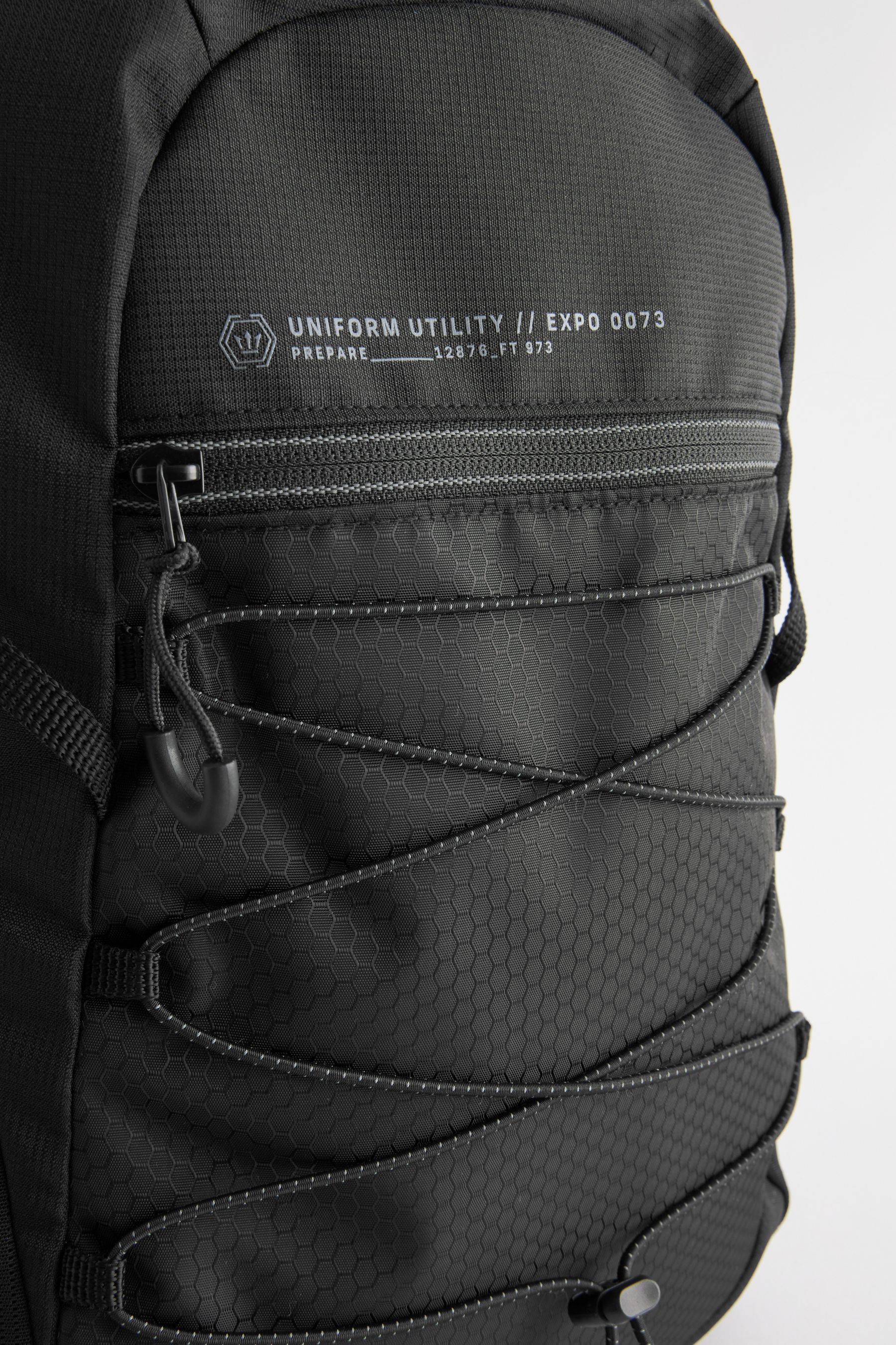 Black ball chain border mini rucksack clearance