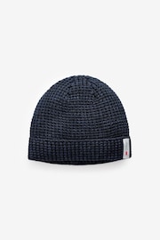 Navy Blue/Charcoal Grey Thinsulate™ Beanie Hats 2 Pack - Image 3 of 5