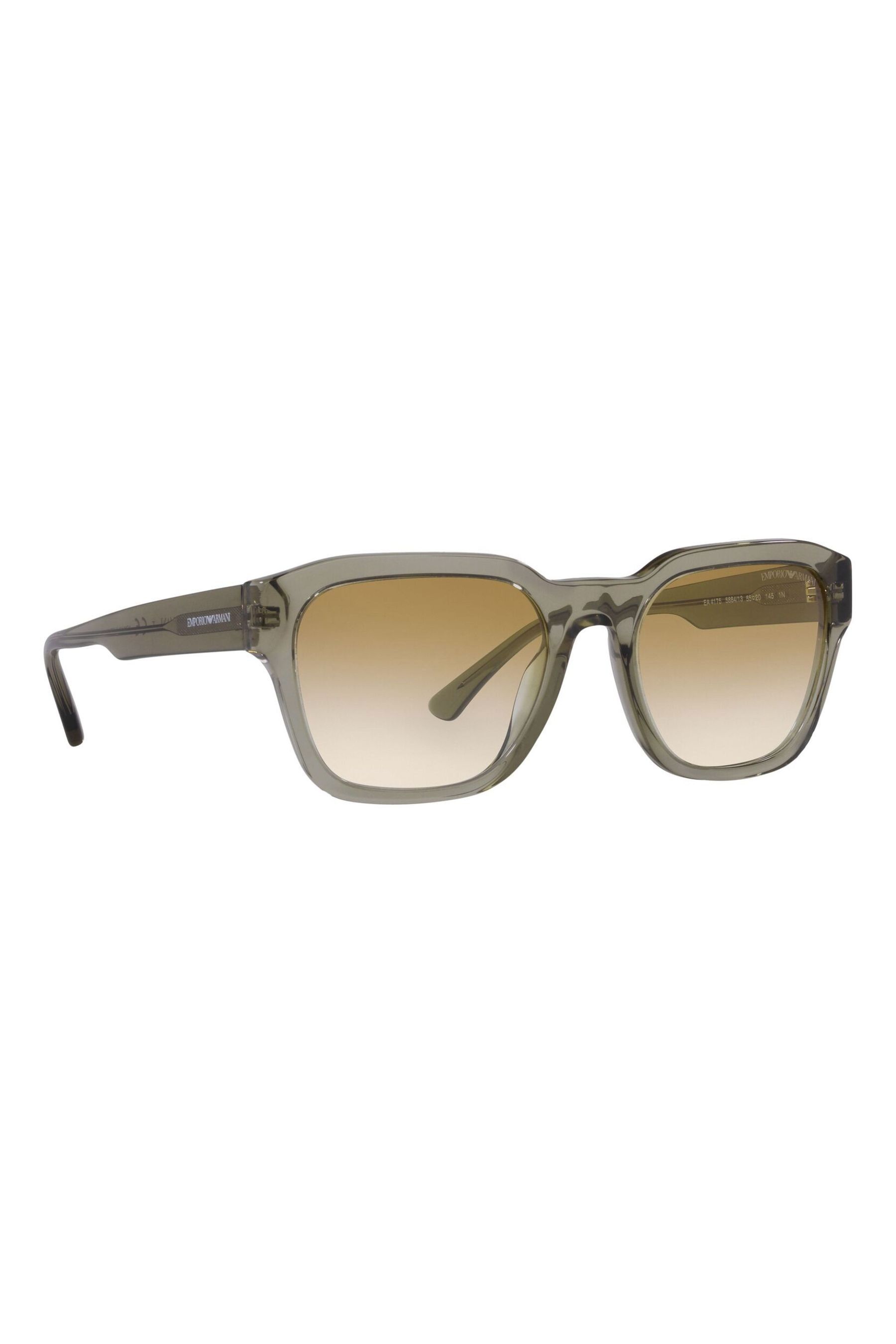 Emporio armani deals green sunglasses
