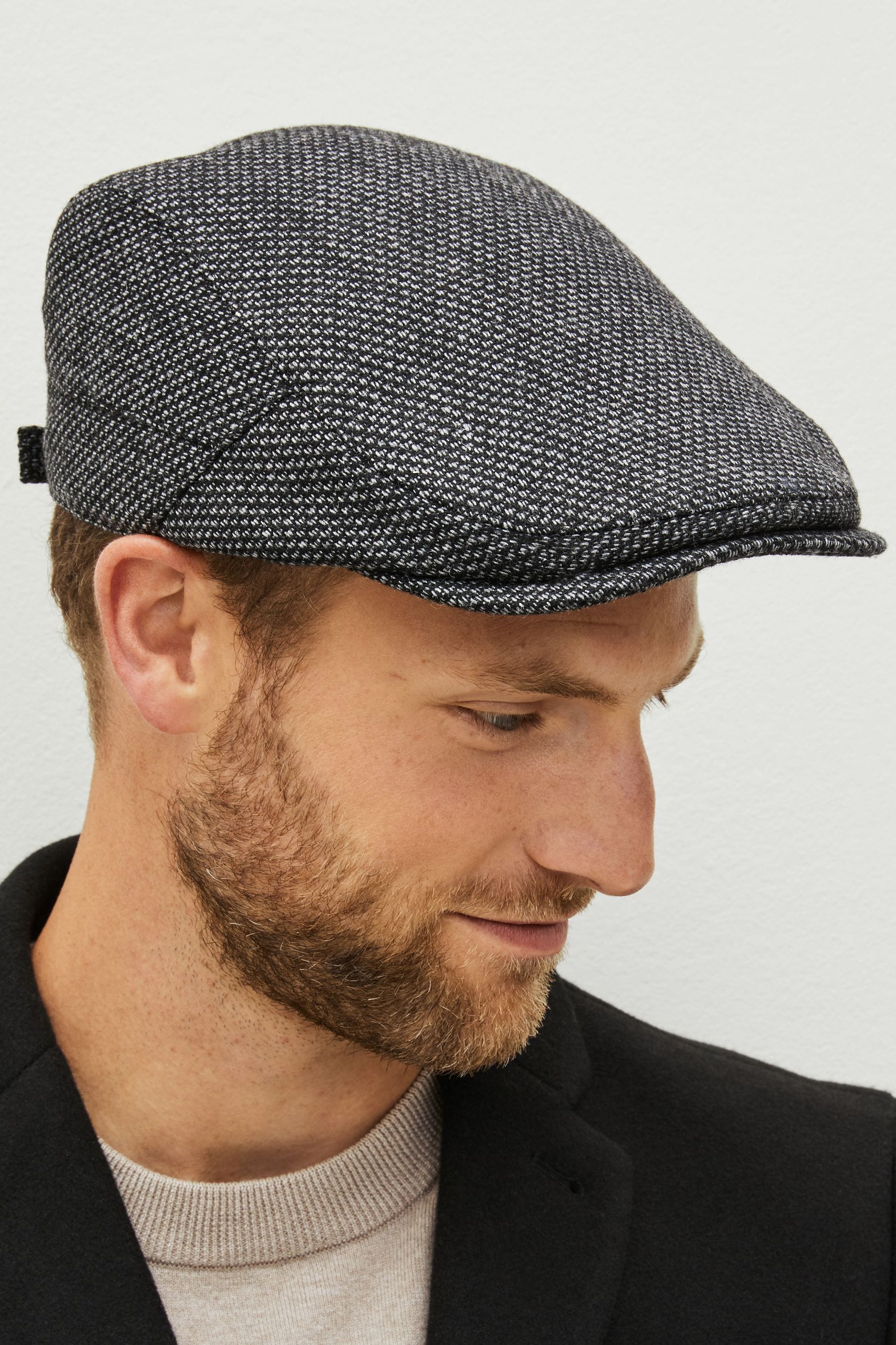 Grey sales flat cap
