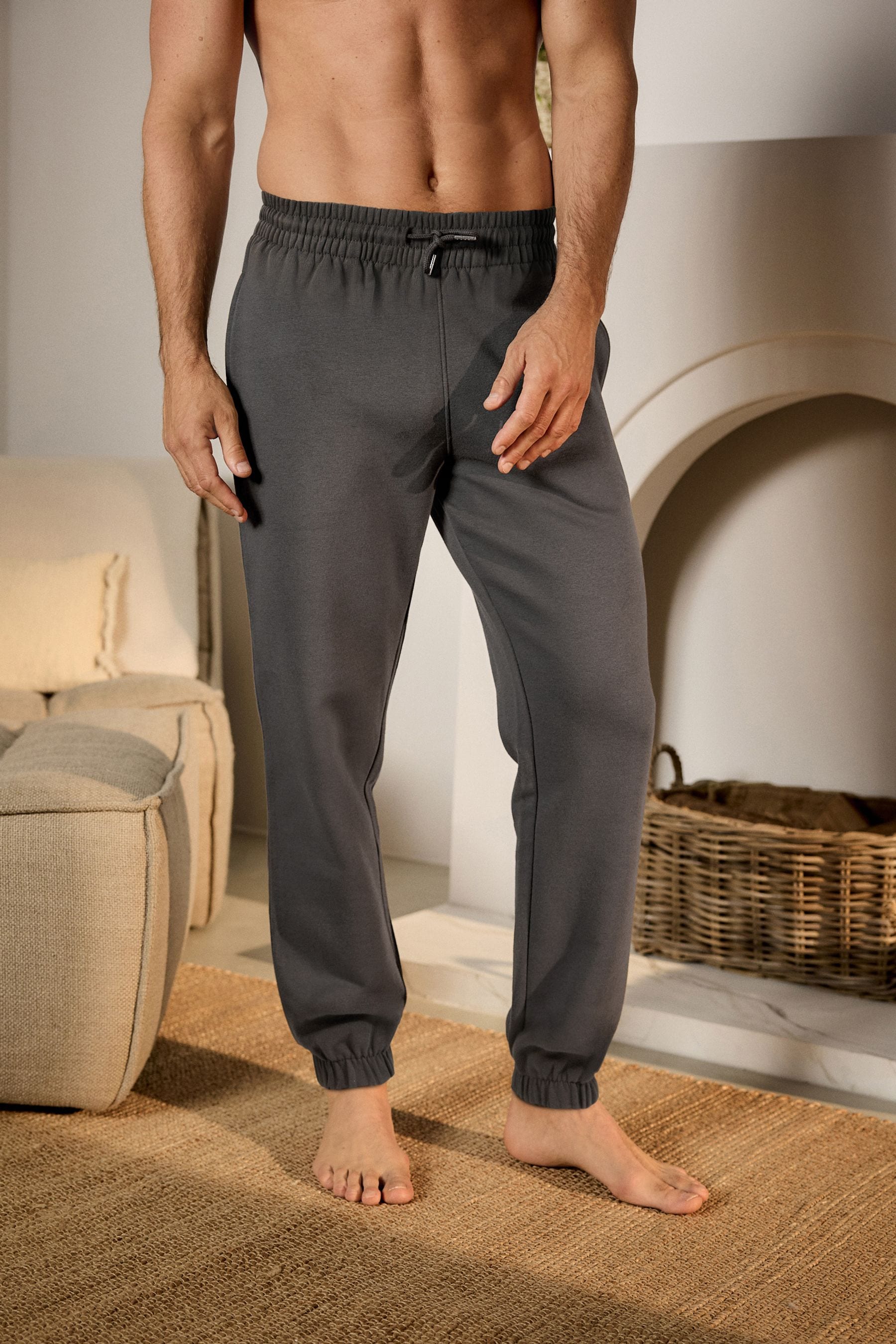 Charcoal grey mens joggers shop