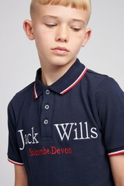 Jack Wills Boys Blue Polo Shirt - Image 3 of 7