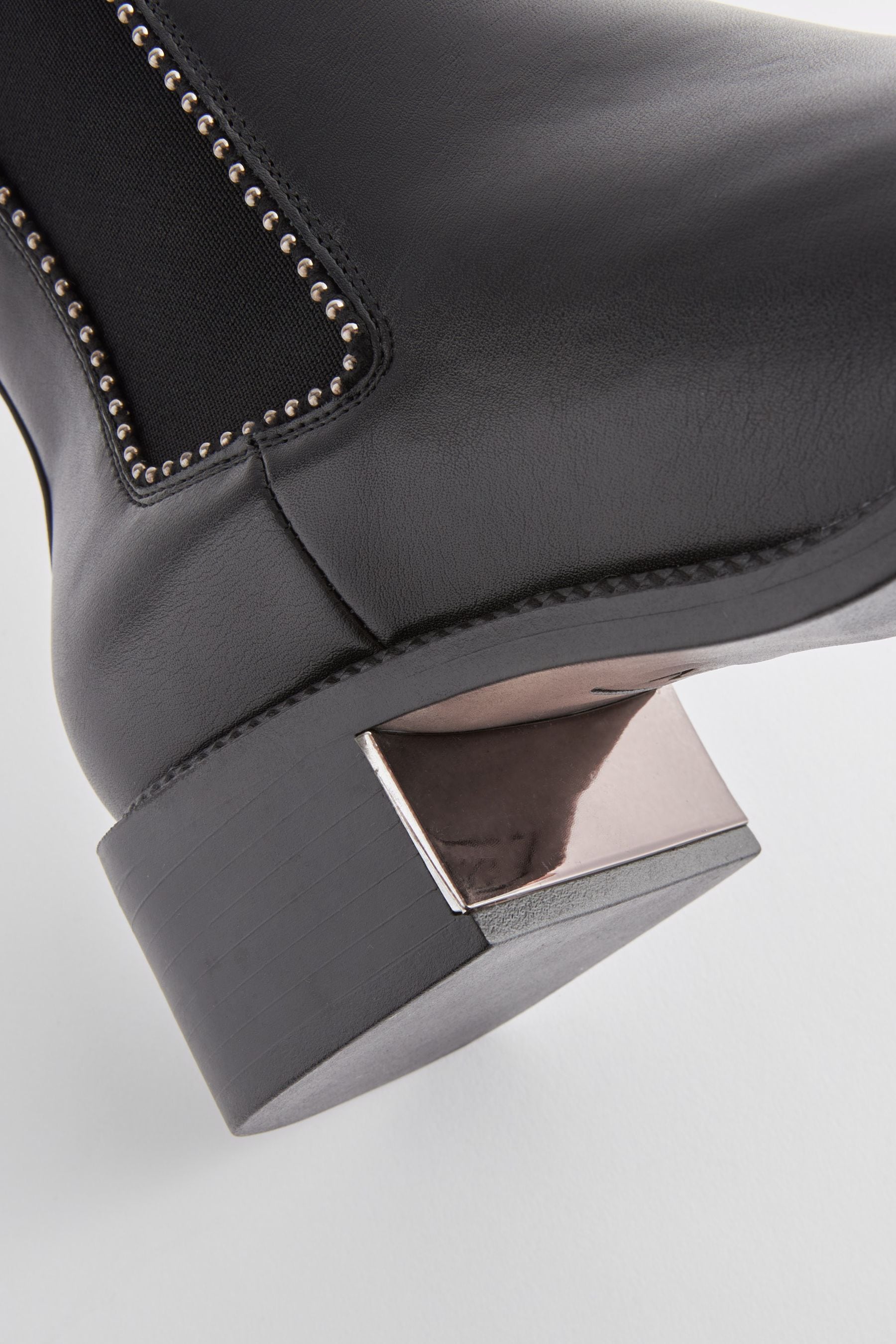 Buy Black Regular Wide Fit Forever Comfort Chelsea Studded Ankle Boots from Next Luxembourg