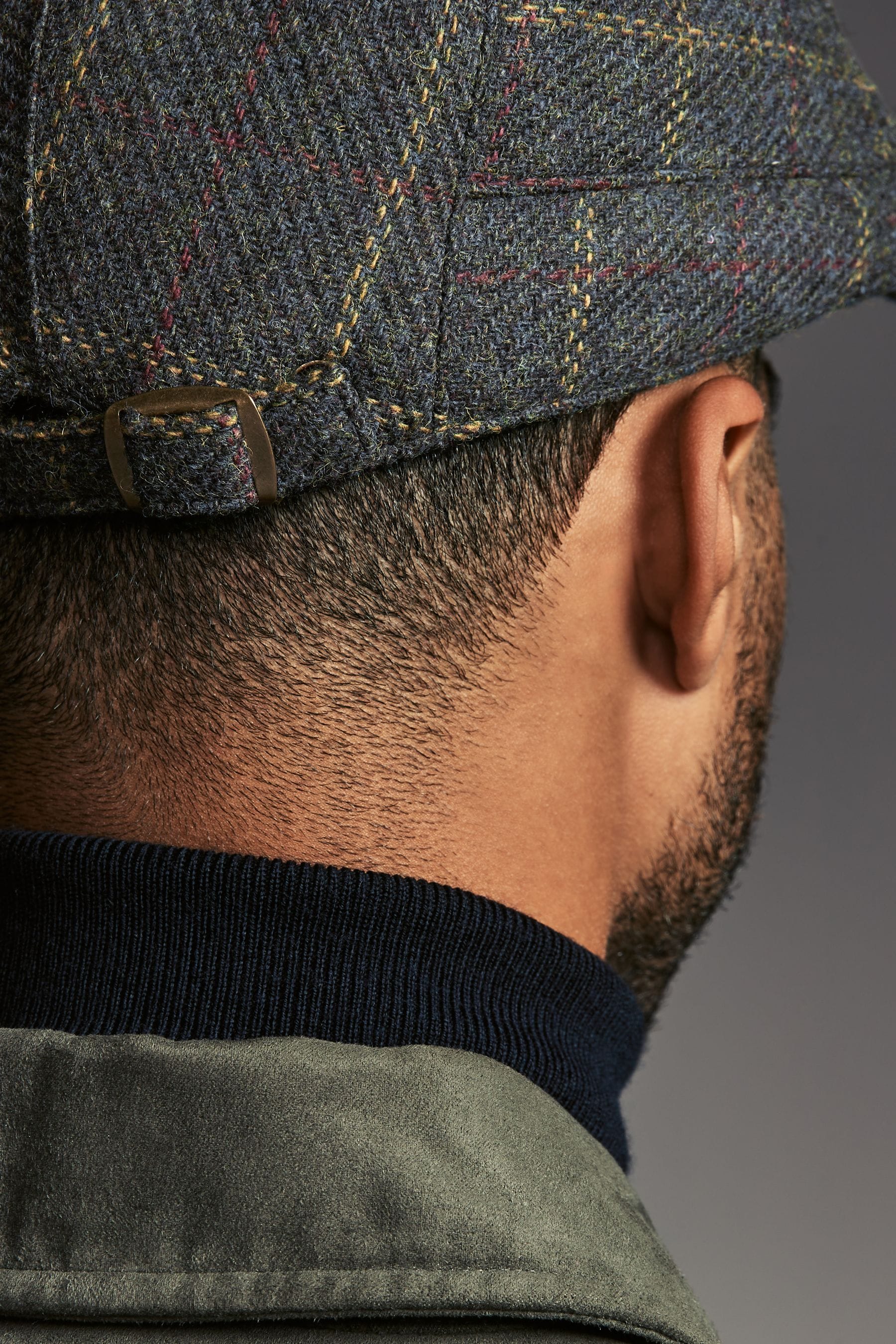 Buy Green Check Wool Blend Flat Cap from the Next UK online shop