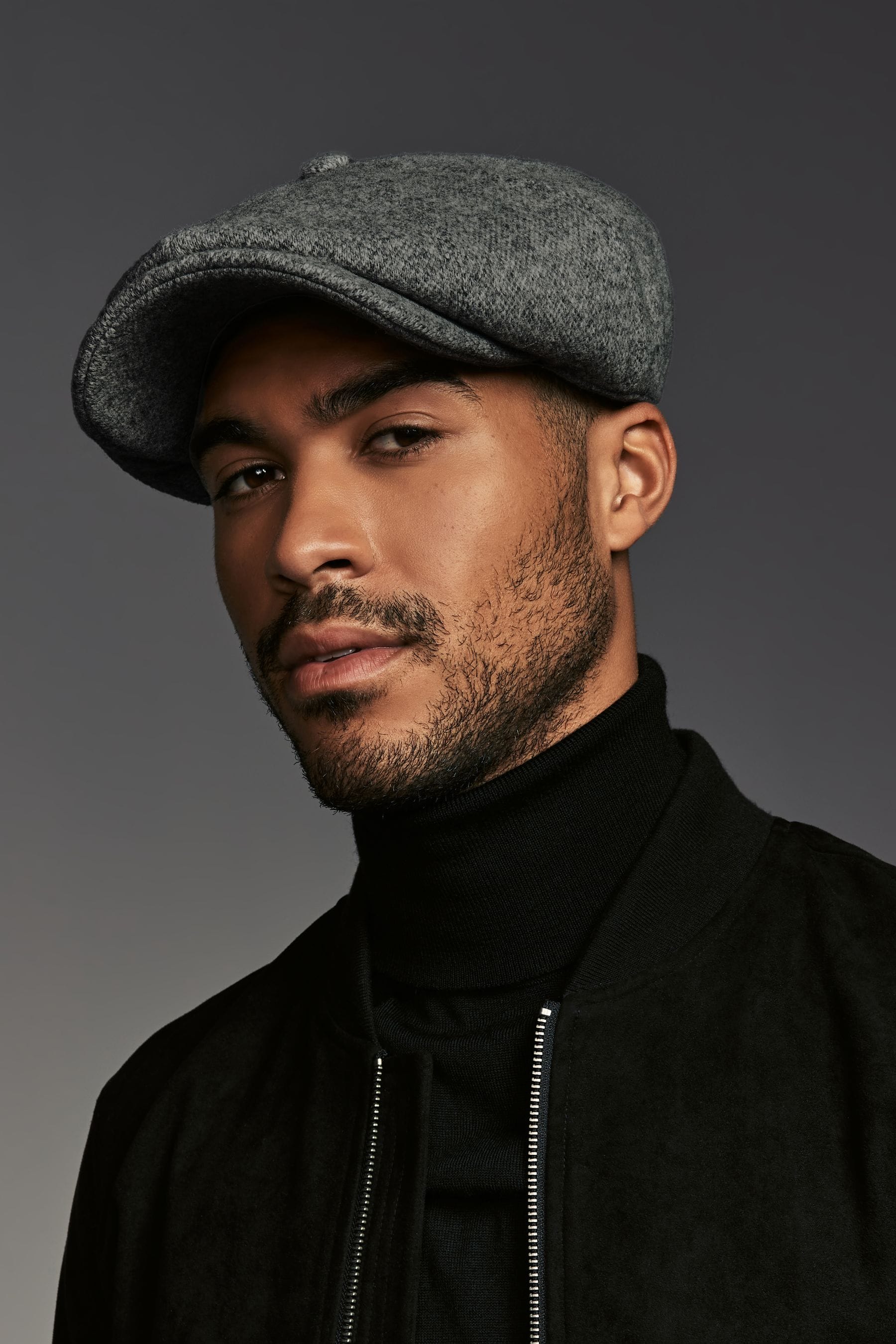 Baker boy hat grey 2025
