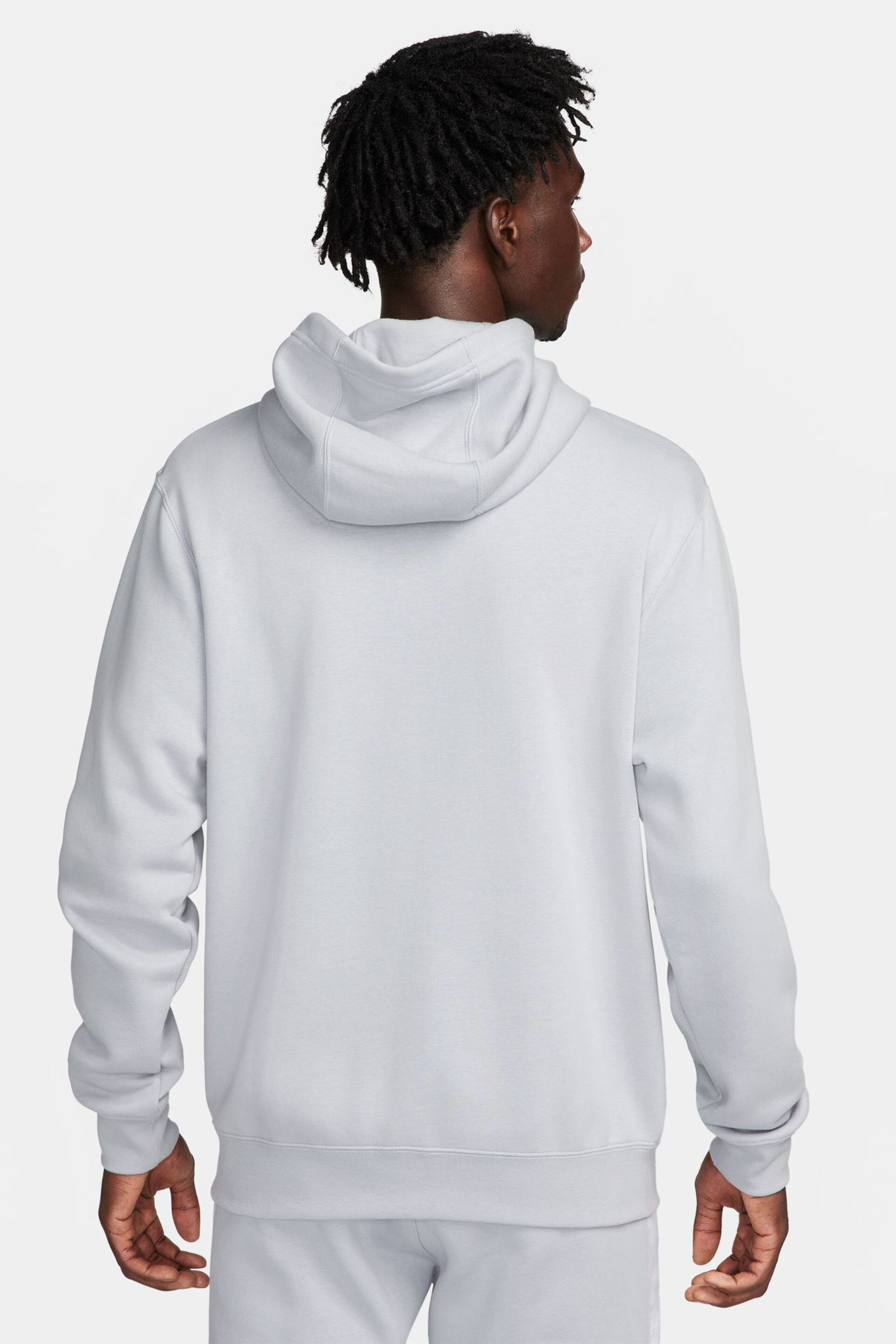 Nike Grey Sportswear Shoulder Blocking Hoodie - Image 3 of 7