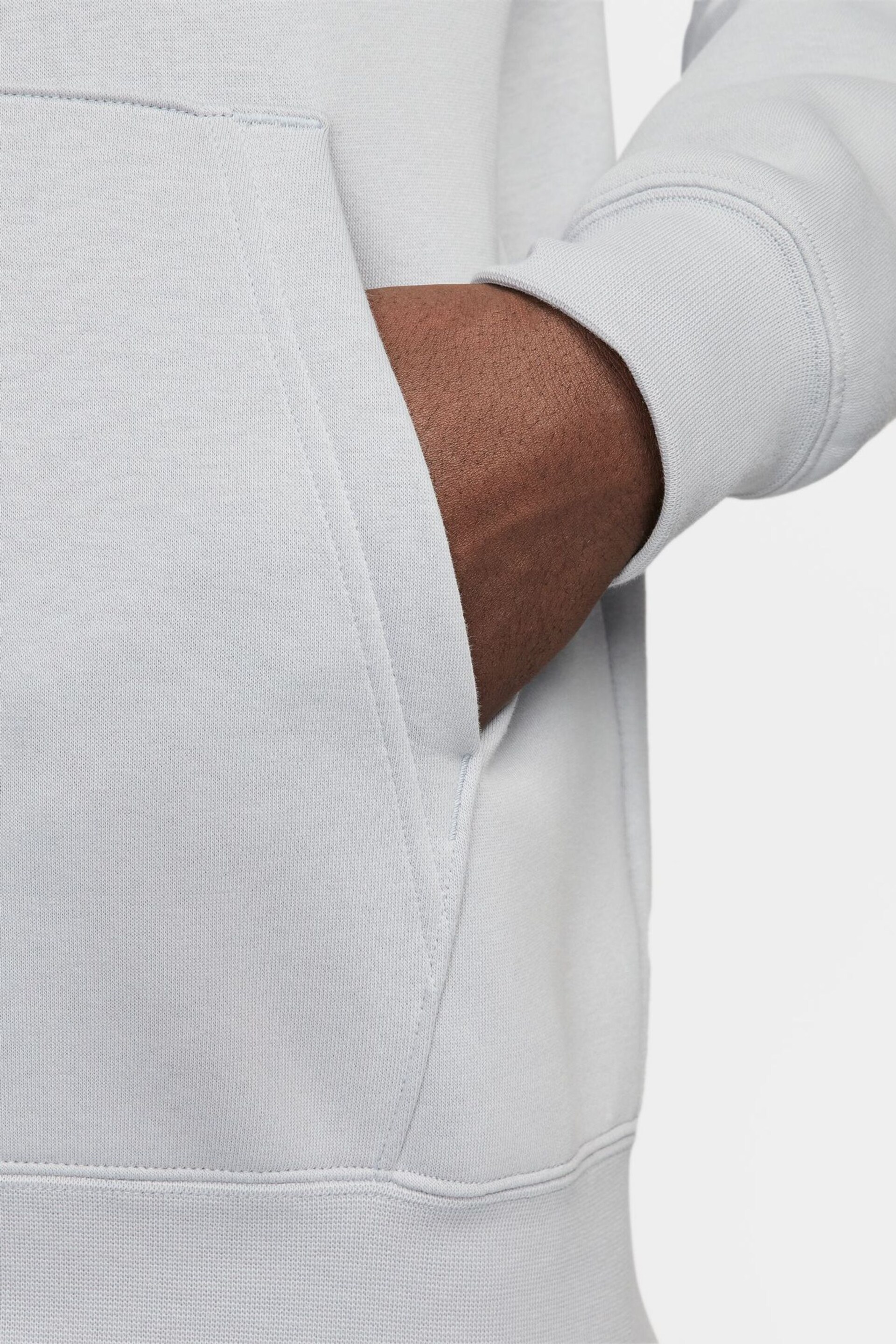 Nike Grey Sportswear Shoulder Blocking Hoodie - Image 6 of 7