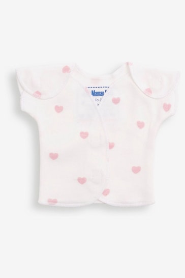JoJo Maman Bébé Pink Premature Baby Heart Set