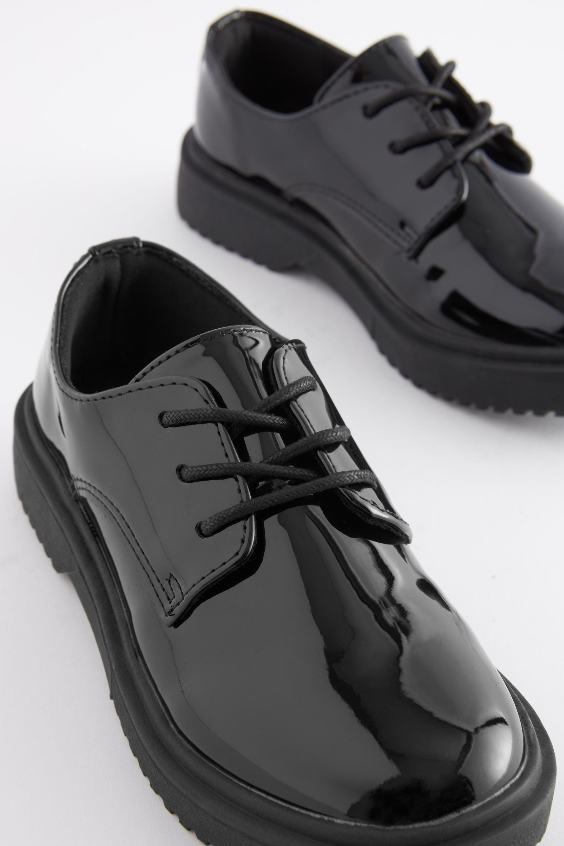 Chunky sole school shop shoes