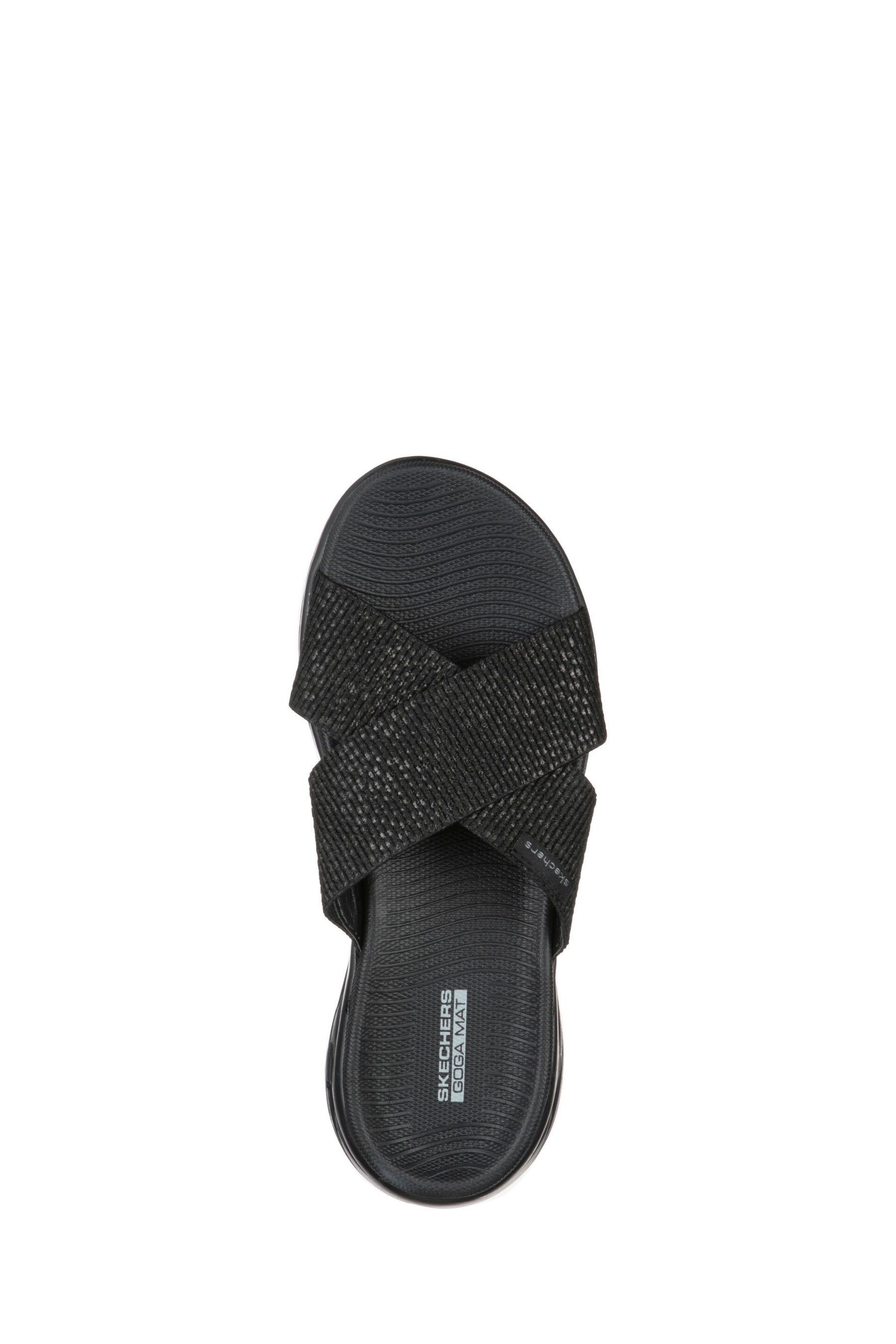 Skechers Black On-The-Go 600 Glistening Womens Sandals - Image 2 of 5