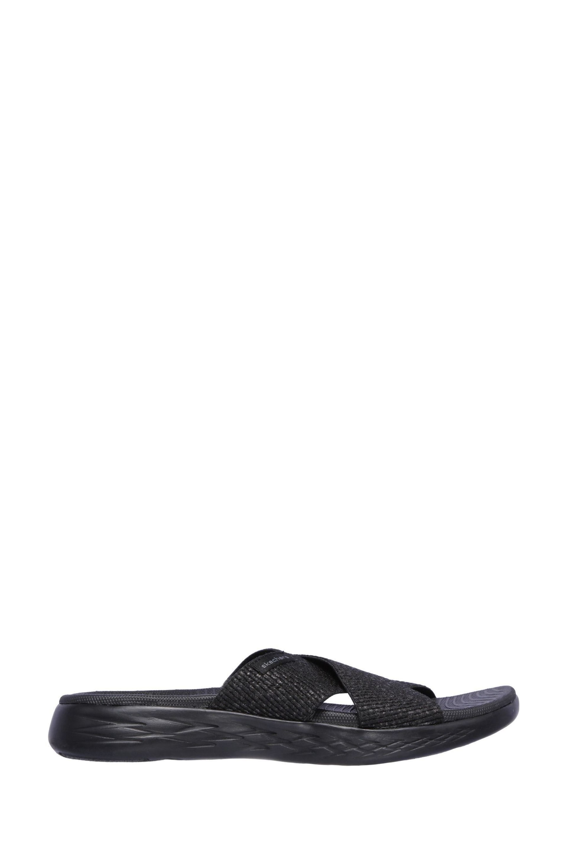 Skechers Black On-The-Go 600 Glistening Womens Sandals - Image 5 of 5