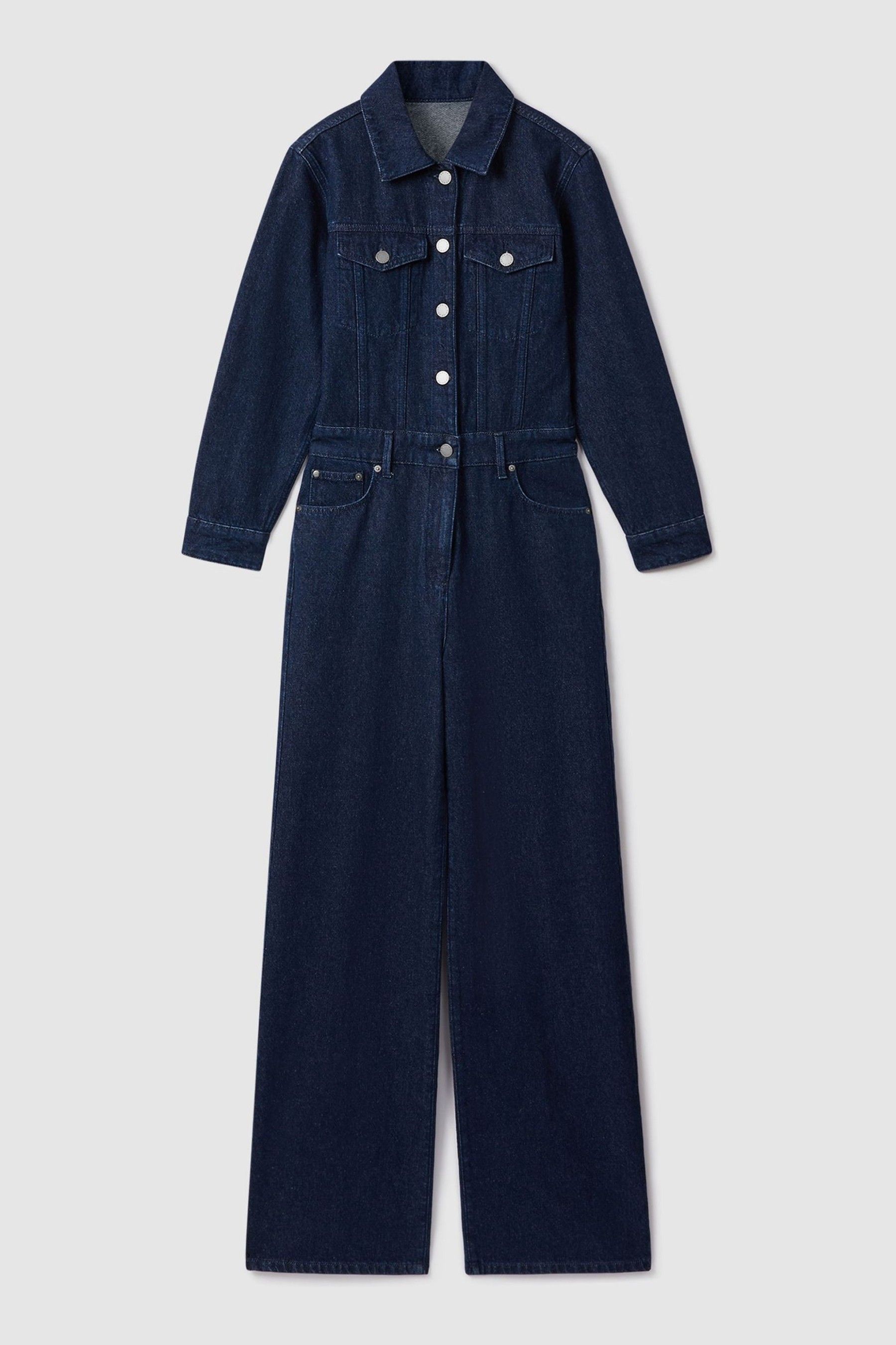 Next hot sale denim jumpsuit