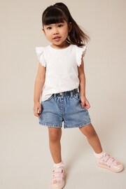 Denim Mid Wash MOM Shorts (3mths-7yrs) - Image 1 of 5