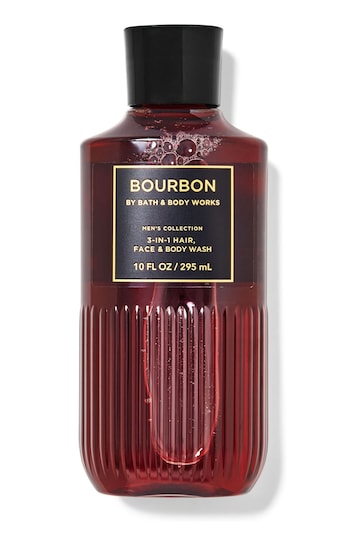 Bath & Body Works Bourbon 3in1 Hair, Face and Body Wash 10 oz /295 mL