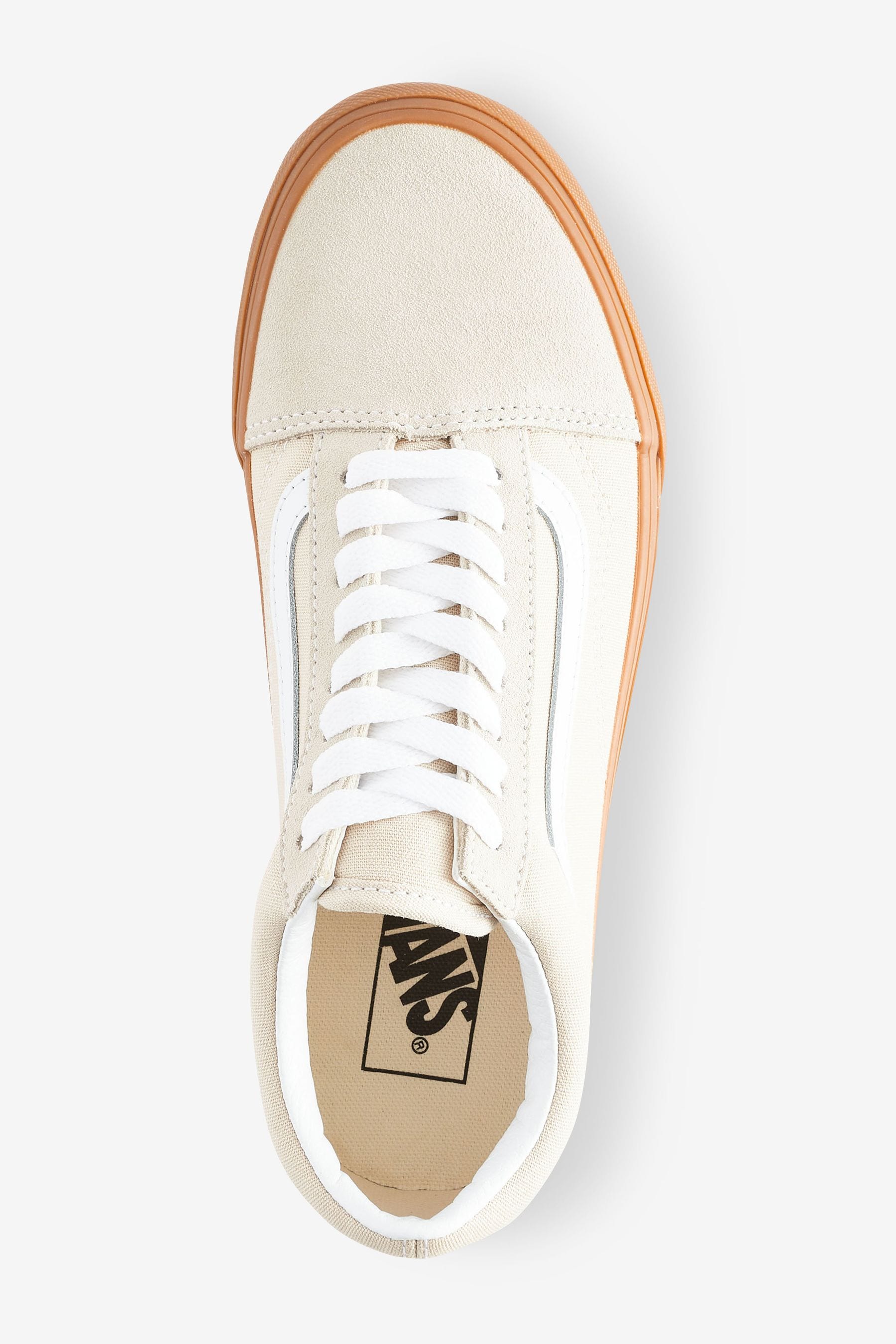 Buy Vans Womens Old Skool Gum Sole Trainers from Next Luxembourg