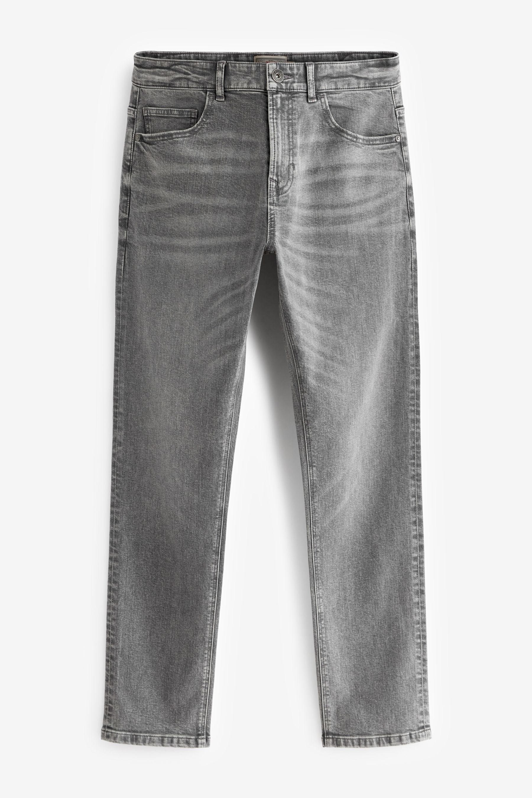 Washed Grey Slim Vintage Stretch Authentic Jeans