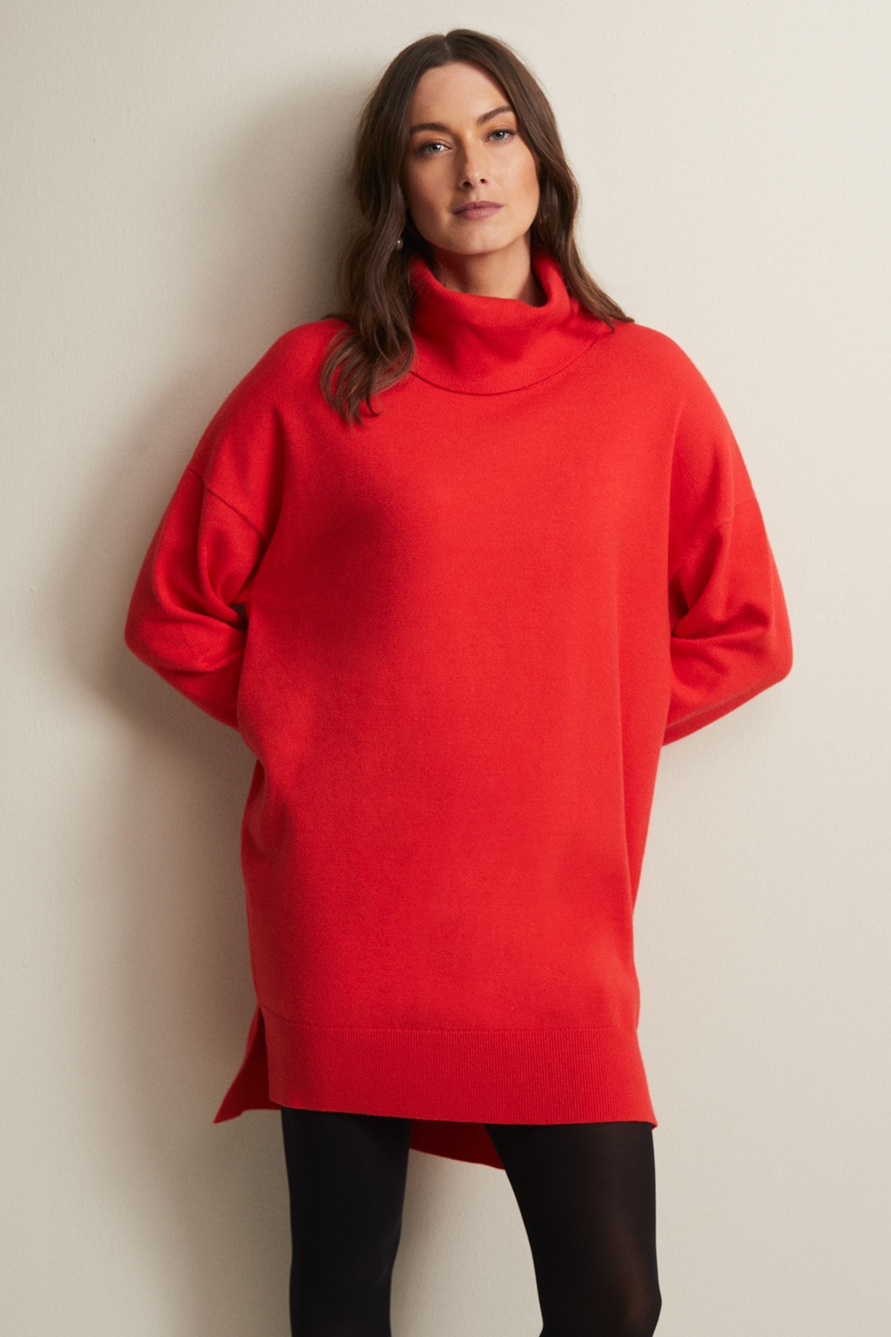 Buy Phase Eight Red Cecilia Cowl Neck Jumper Dress from Next Germany