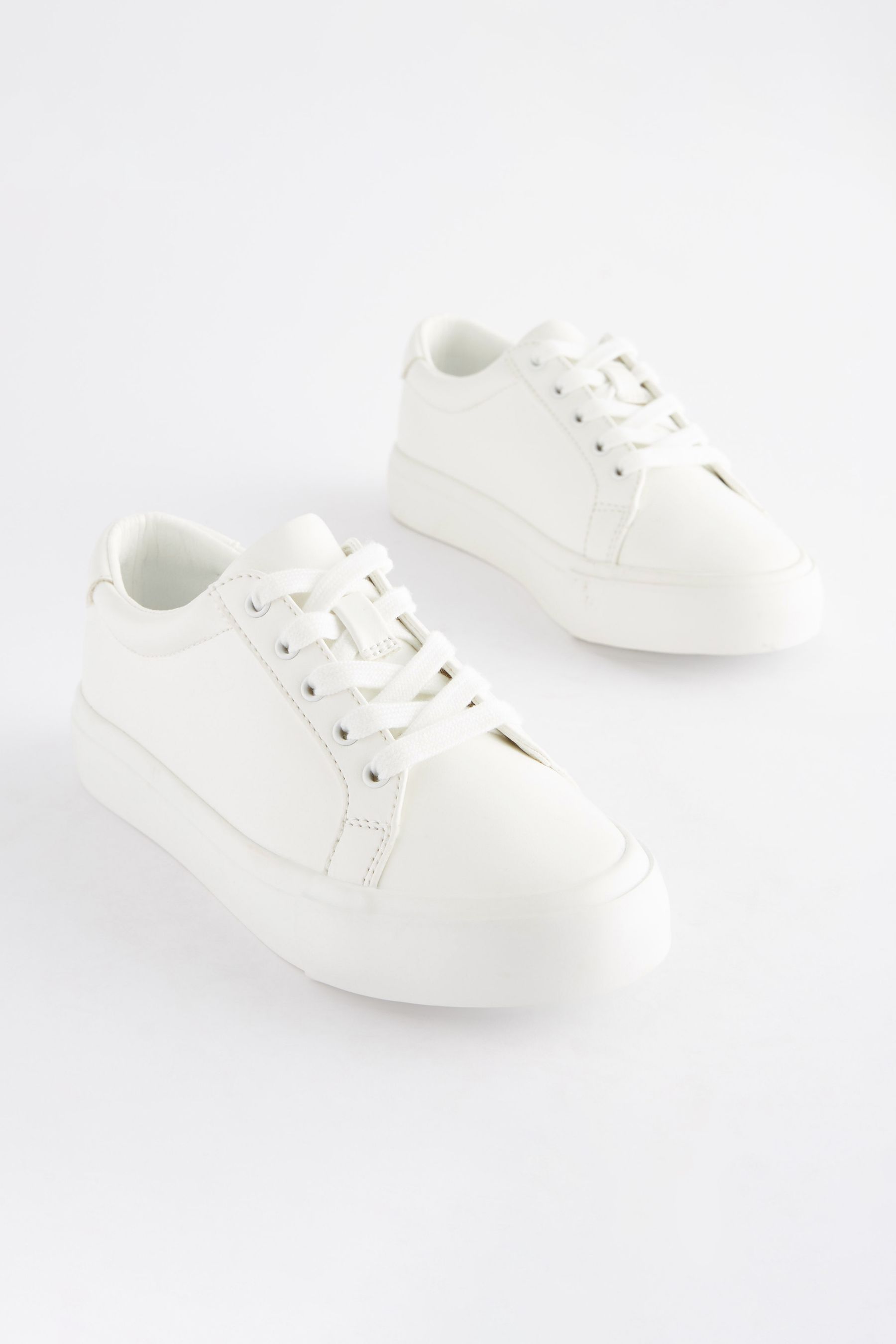 Next white trainers on sale