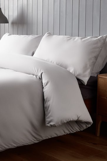 Silentnight White Supersoft Duvet Cover and Pillowcase Set