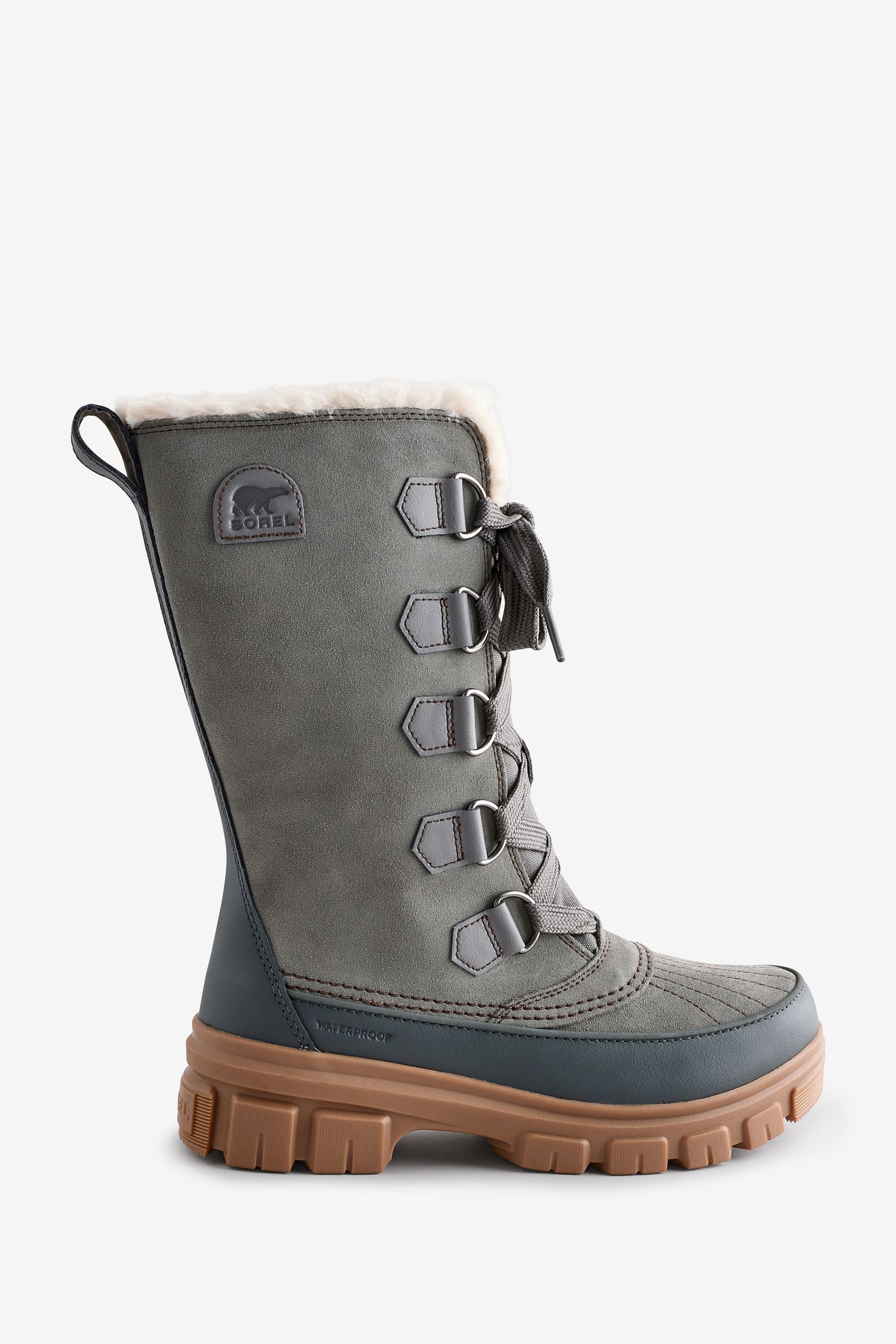 Buy Sorel Grey Waterproof Suede Torino Tall Boots from the Next UK online shop