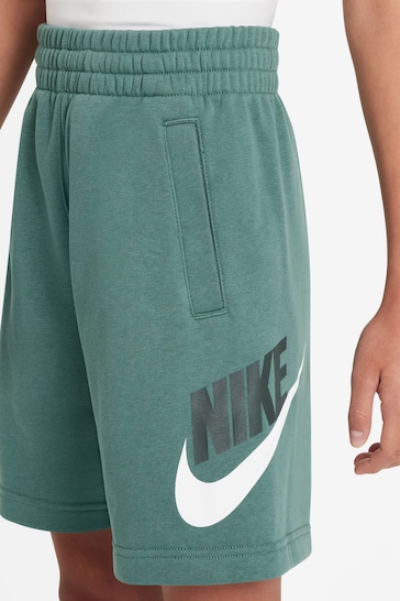 Nike Green Club Fleece French Terry Shorts