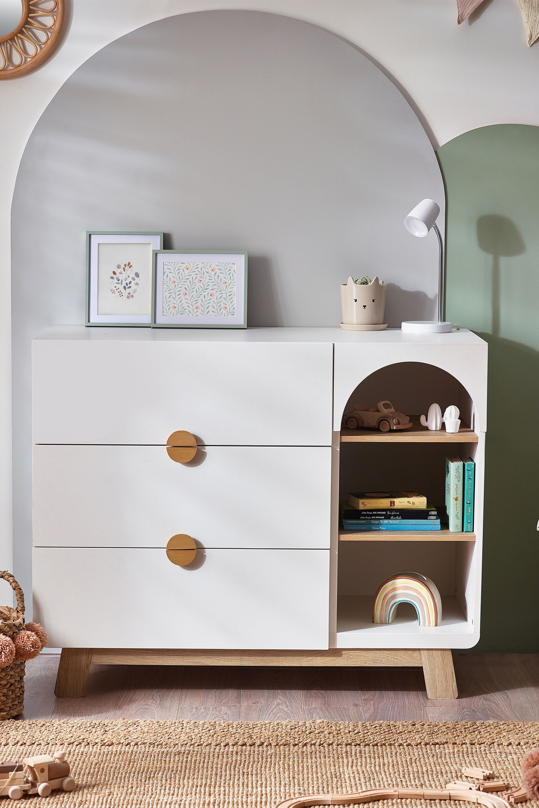 Kids white chest of drawers store