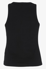 Mint Velvet Black High Neck Tank Top - Image 4 of 4