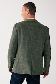 Green Trimmed Check Blazer - Image 3 of 12