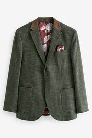 Green Trimmed Check Blazer - Image 8 of 12