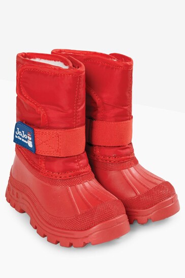 JoJo Maman Bébé Red Alpine Snow Boots
