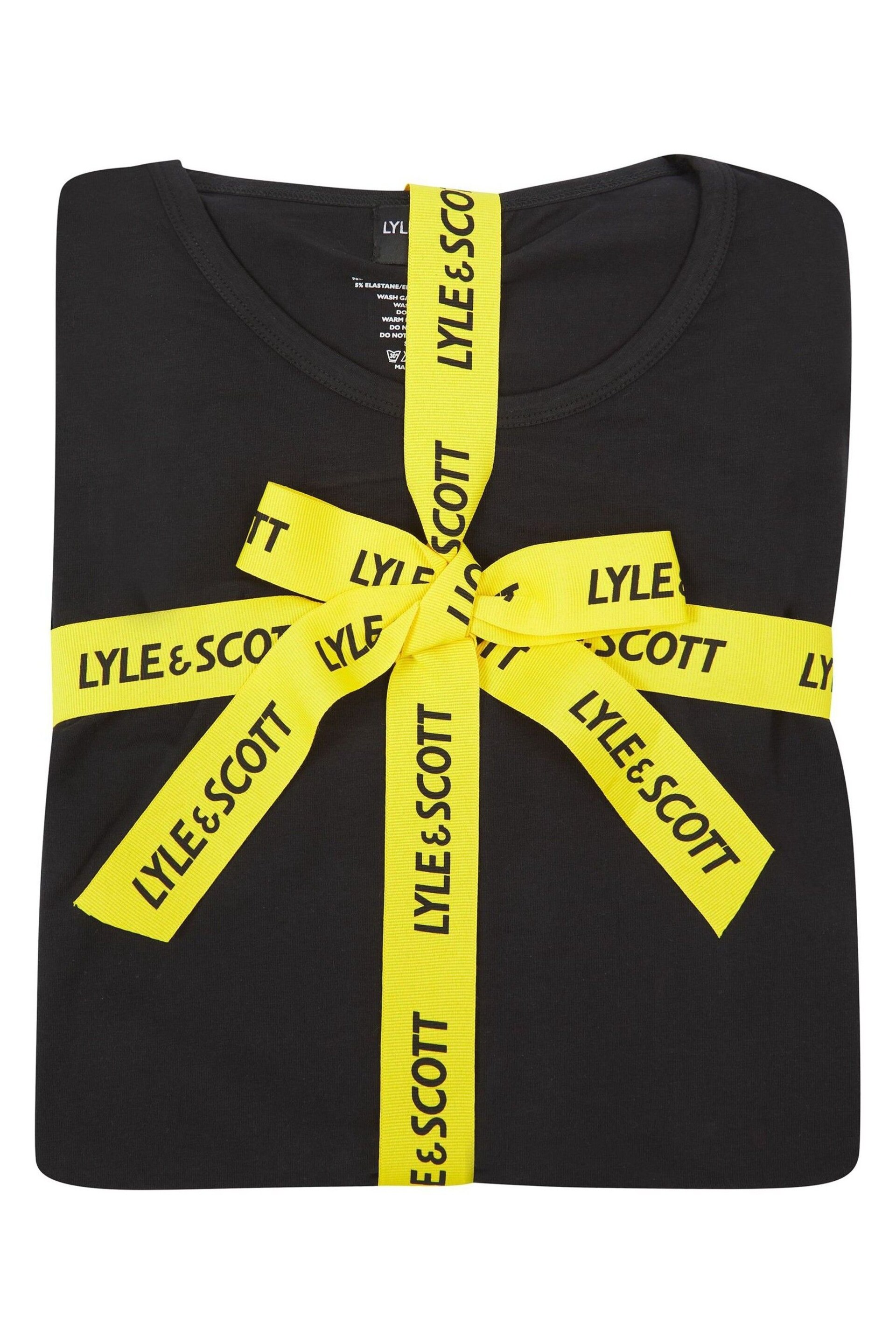 Lyle and Scott Kyle Black T-Shirt And Short Set - Image 5 of 7