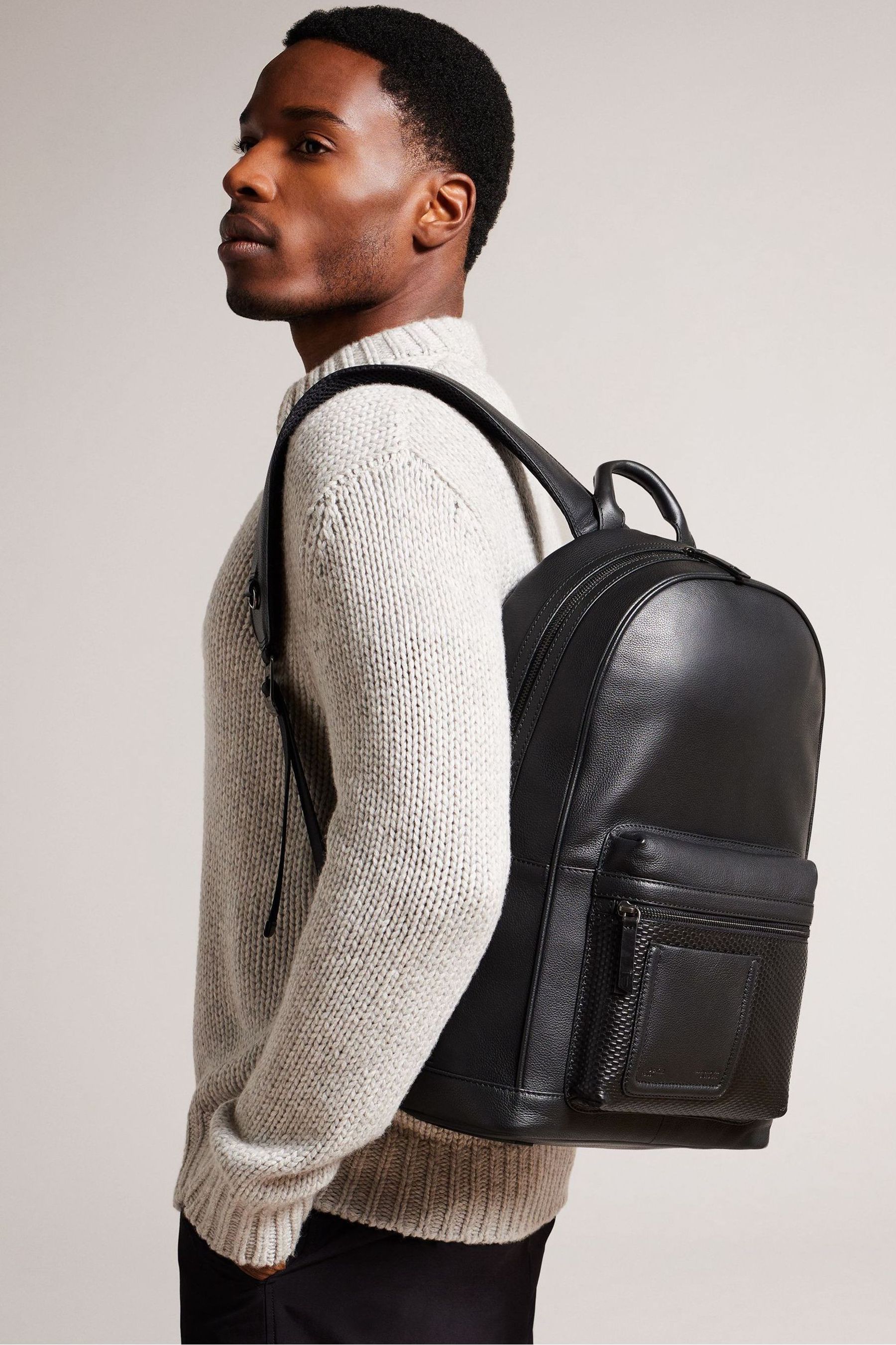 Ted baker leather rucksack shop