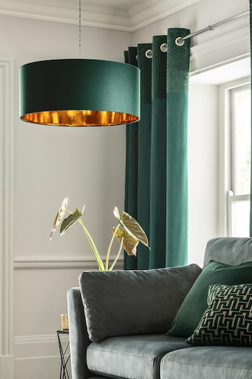 Green Rico 5 Tier Easy Fit Drum Lamp Shade