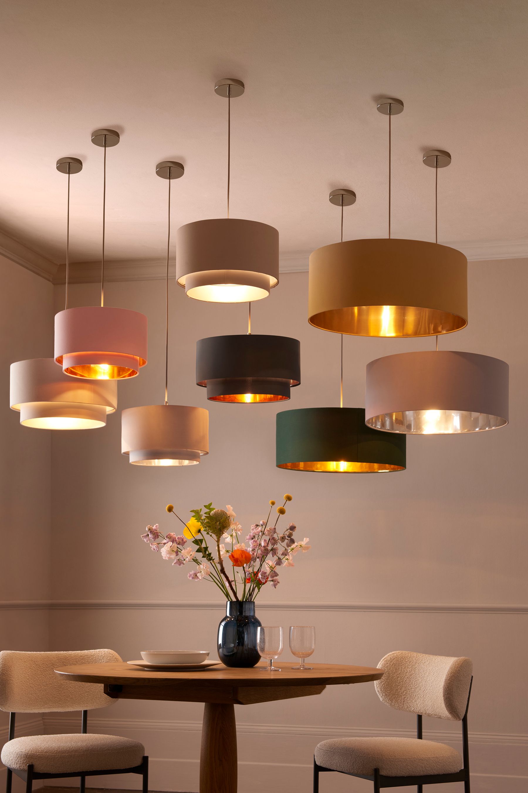 Next store green lampshade