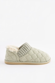 Grey Quilted Shoot Slippers - Image 4 of 7